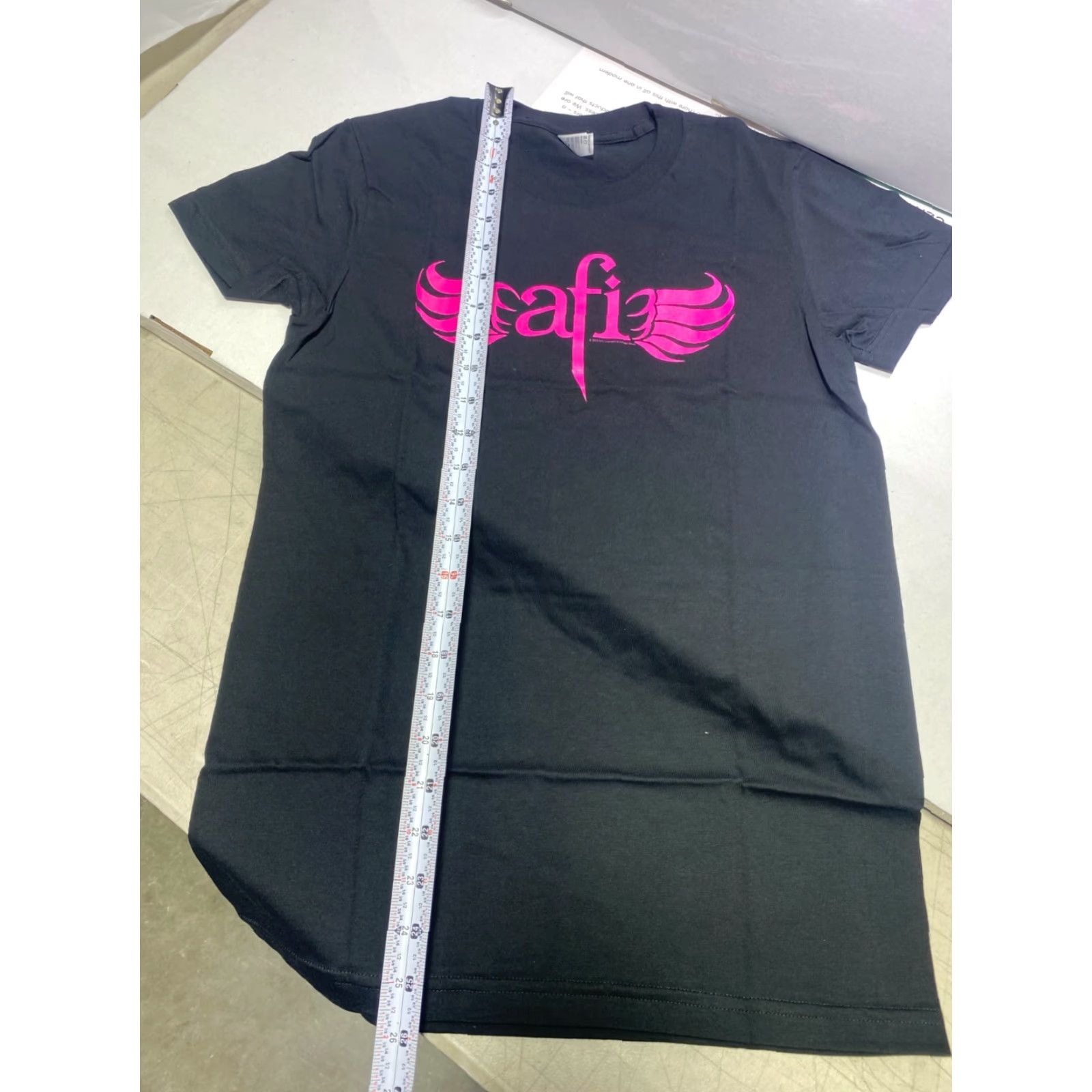 Pinko AFI PINK LOGO BLACK T-SHIRT WOMEN OFFICIAL MERCHANDISE AFI BAND NEW T-SHIRT AMERICAN APPAREL 100% COTTON BLACK Long Sleeve Adult Womens N/A Size L / US 10 / IT 46 - 5 Thumbnail