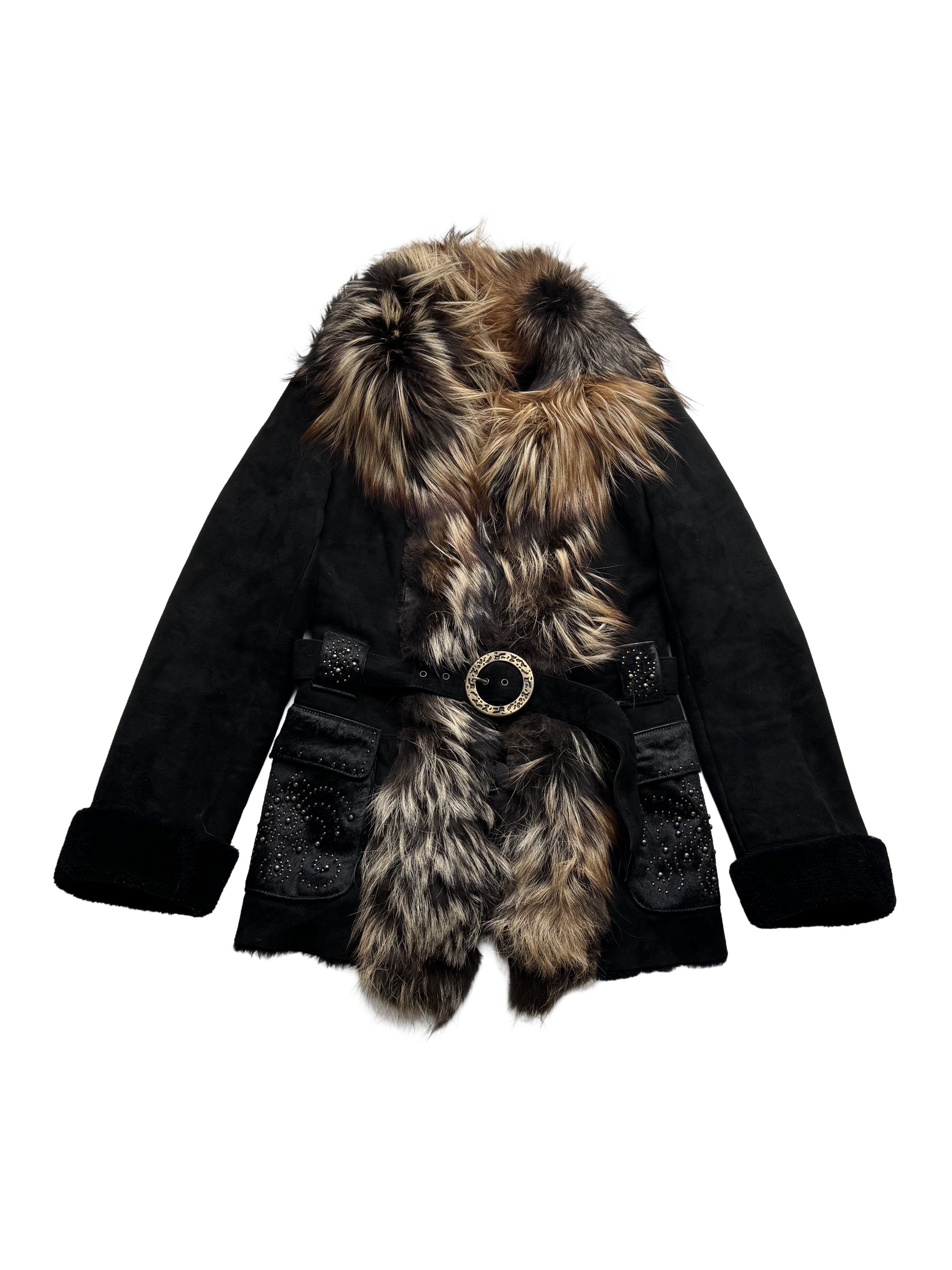 Japanese Brand Vintage Real Sheepskin Coat With Real Fur Details Size S / US 4 / IT 40 - 5 Thumbnail