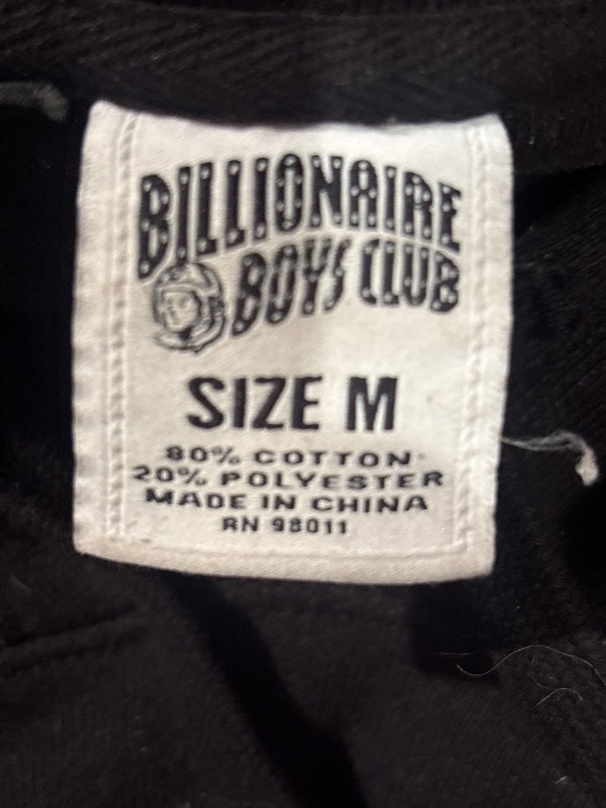 Billionaire Boys Club Billionaire Boys Club BB Vintage Hoodie 'Black' Size US M / EU 48-50 / 2 - 4 Thumbnail