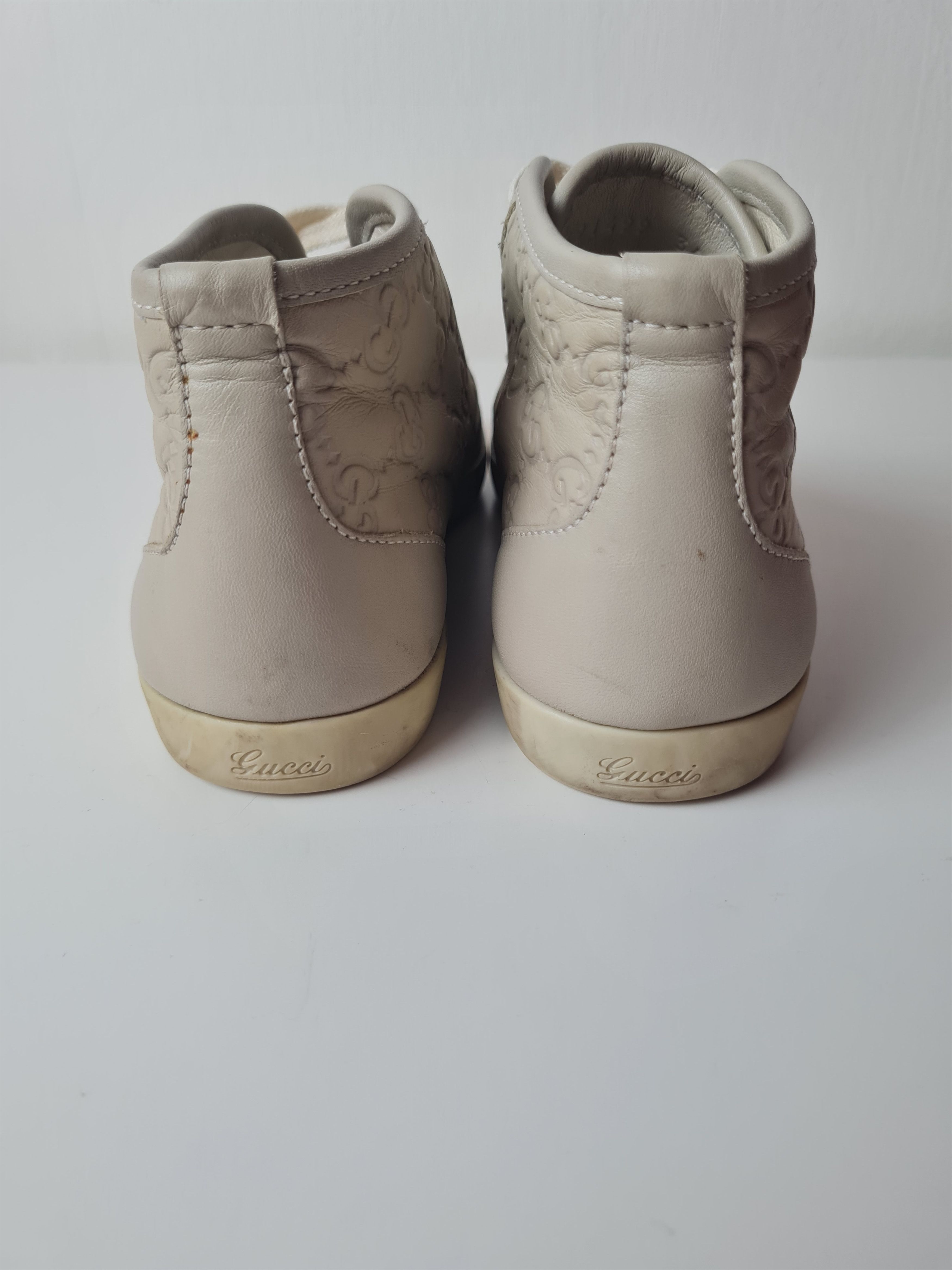 Gucci Vintage GUCCI Microguccissima High Top Sneakers Leather Size US 4 / IT 34 - 6 Thumbnail