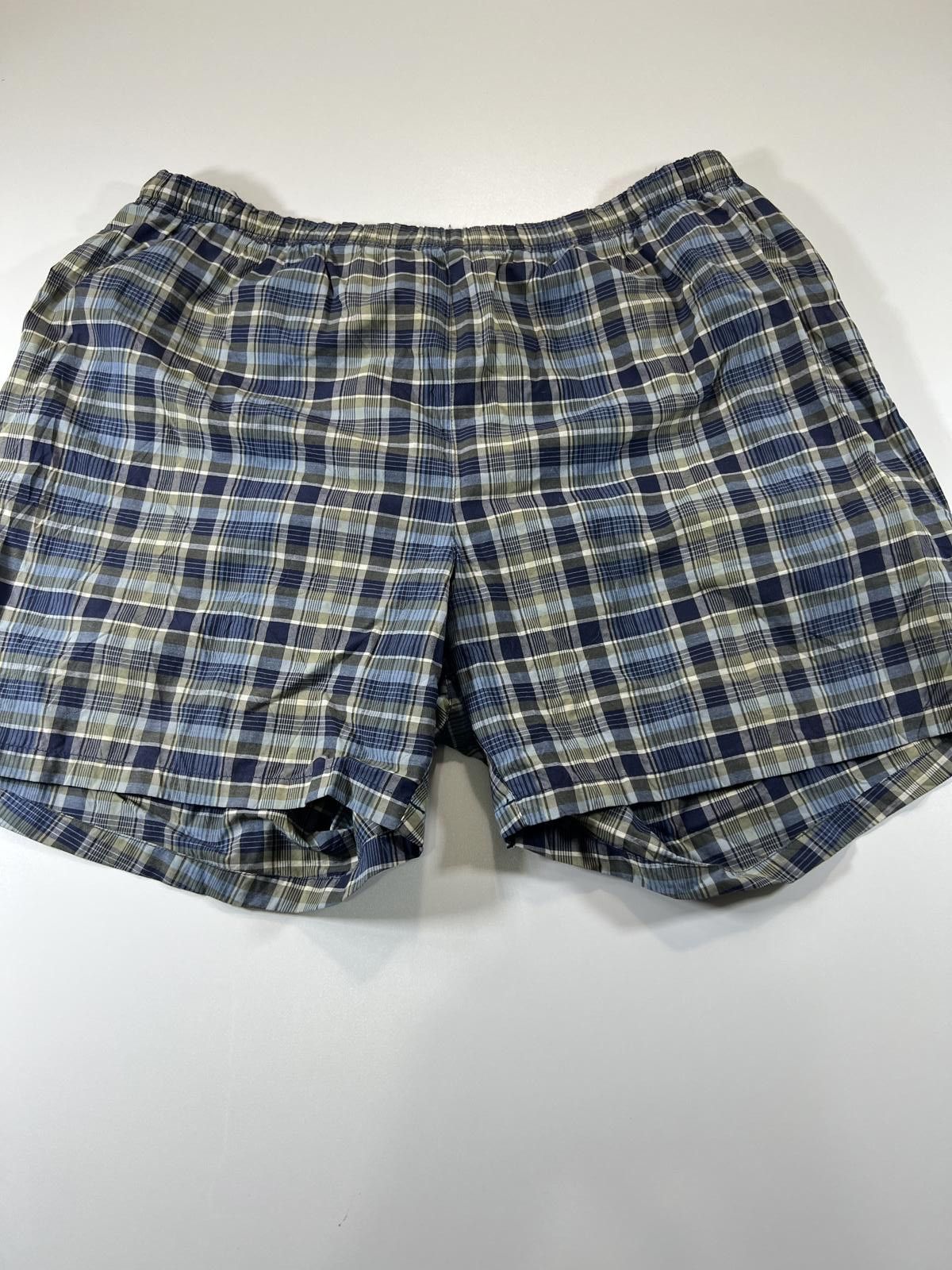 Unknown London Nautica Men's Blue and Beige Plaid Shorts Size US 36 / EU 52 - 1 Thumbnail