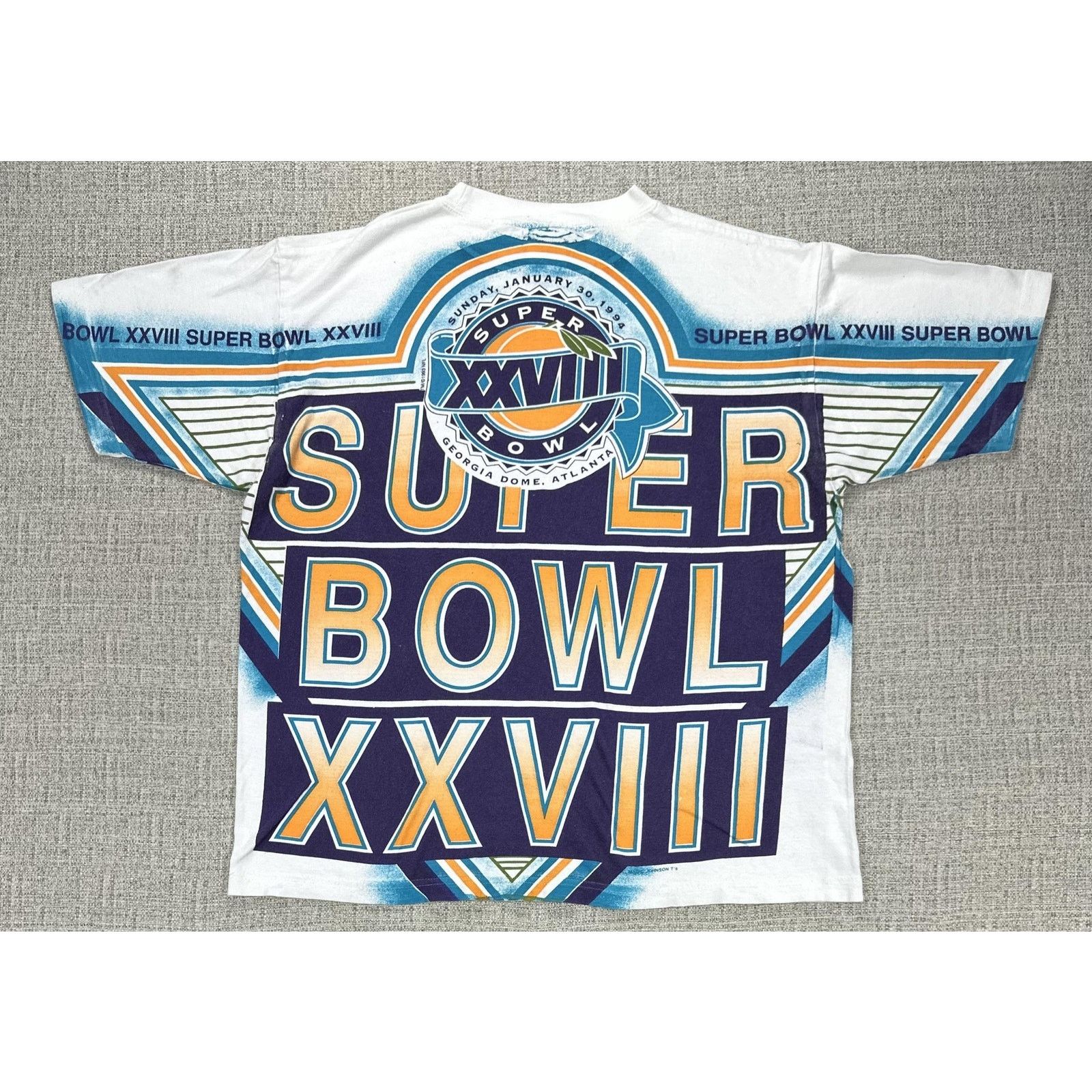 Other Super Bowl XXVIII Shirt Sz L Magic Johnson 1994 Cowboys AOP Size US L / EU 52-54 / 3 - 11 Thumbnail