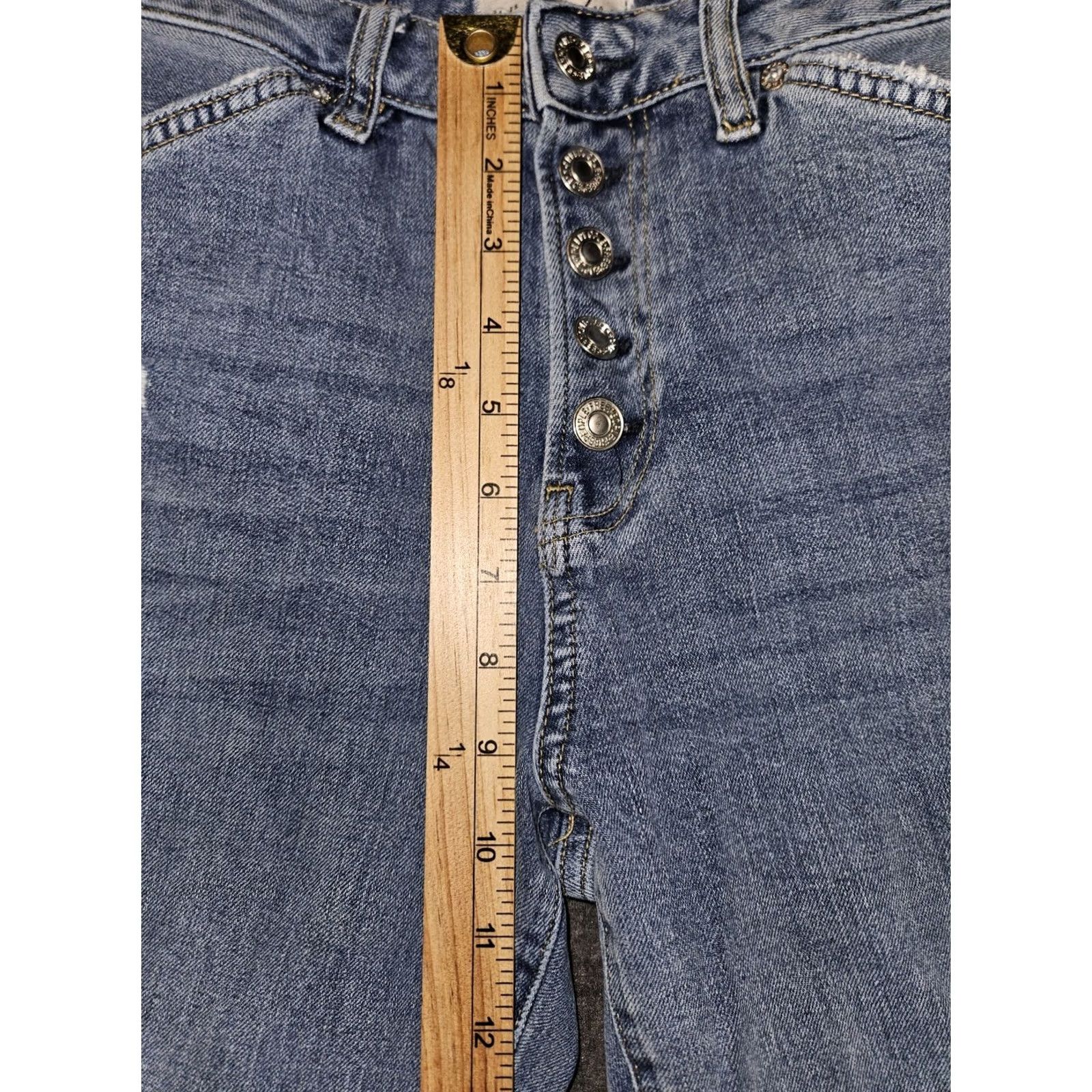 Vintage VINTAGE We The Free Cropped Jeans Women 28 Mid Rise Button Fly Distressed Preppy City 90s Womens Size 28" / US 6 / IT 42 - 5 Thumbnail