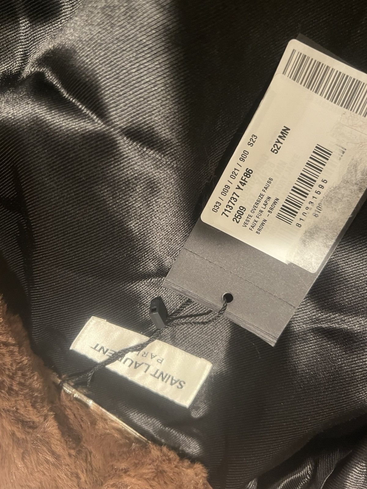 Saint Laurent Paris Saint Laurent men’s faux fur jacket . 52/42. $4990 Size US L / EU 52-54 / 3 - 7 Thumbnail