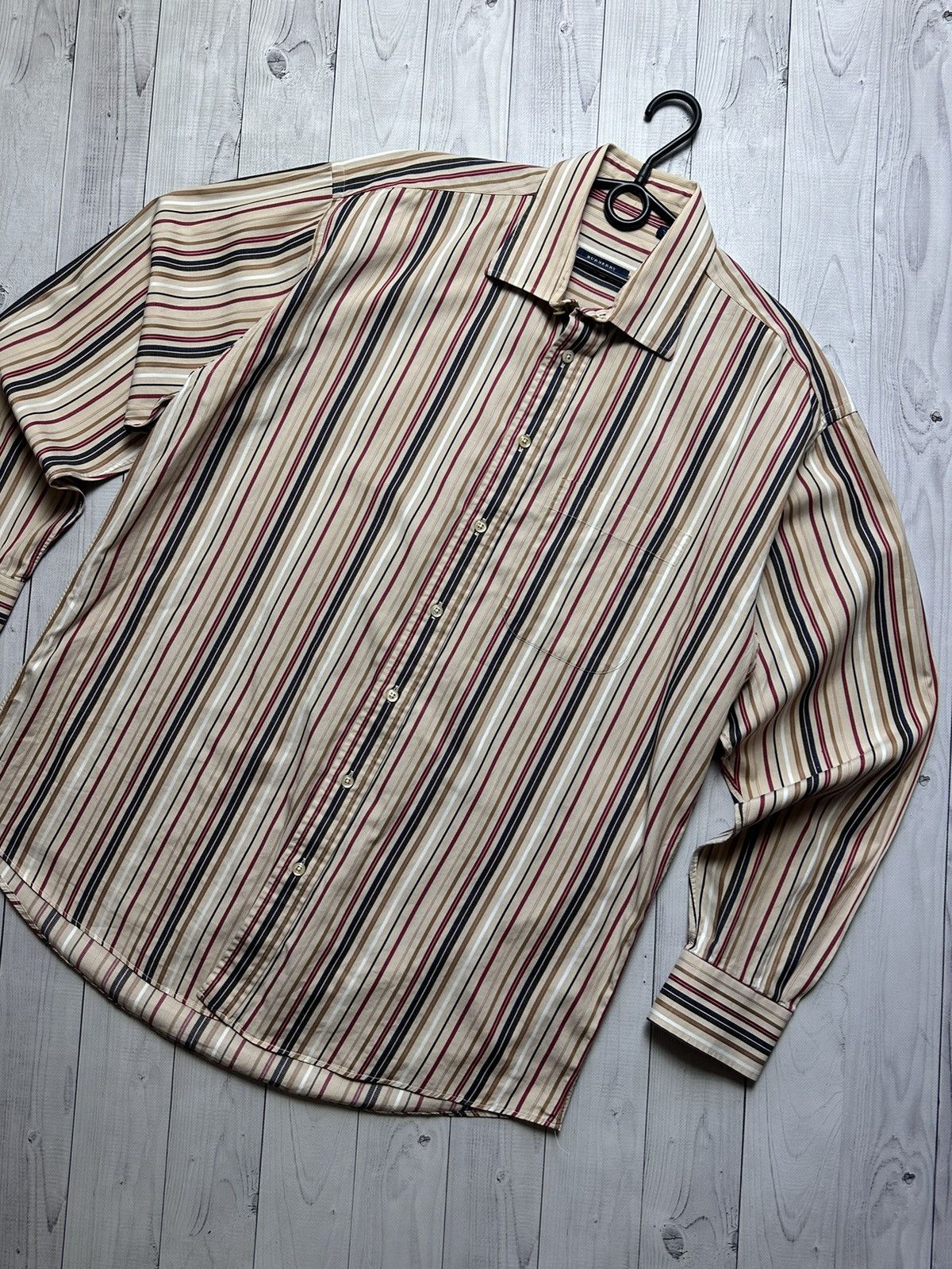 Burberry Vintage Burberry striped shirt size L rare Size US L / EU 52-54 / 3 - 2 Thumbnail