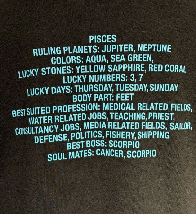 Vetements Vetements Horoscope T- Shirt Women Size XS / US 0-2 / IT 36-38 - 4 Thumbnail