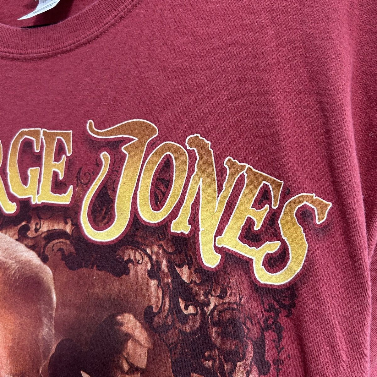 Gildan Gildan George Jones Red Large Graphic Tee Sz Large - "Dannie Size US L / EU 52-54 / 3 - 14 Thumbnail