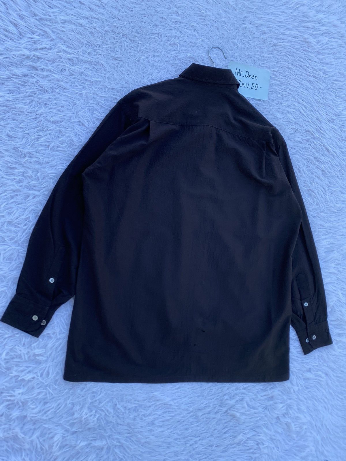 Yohji Yamamoto Rare Vintage 90s Yohji Yamamoto 50% Soie SILK Button Shirt Size US L / EU 52-54 / 3 - 18 Thumbnail