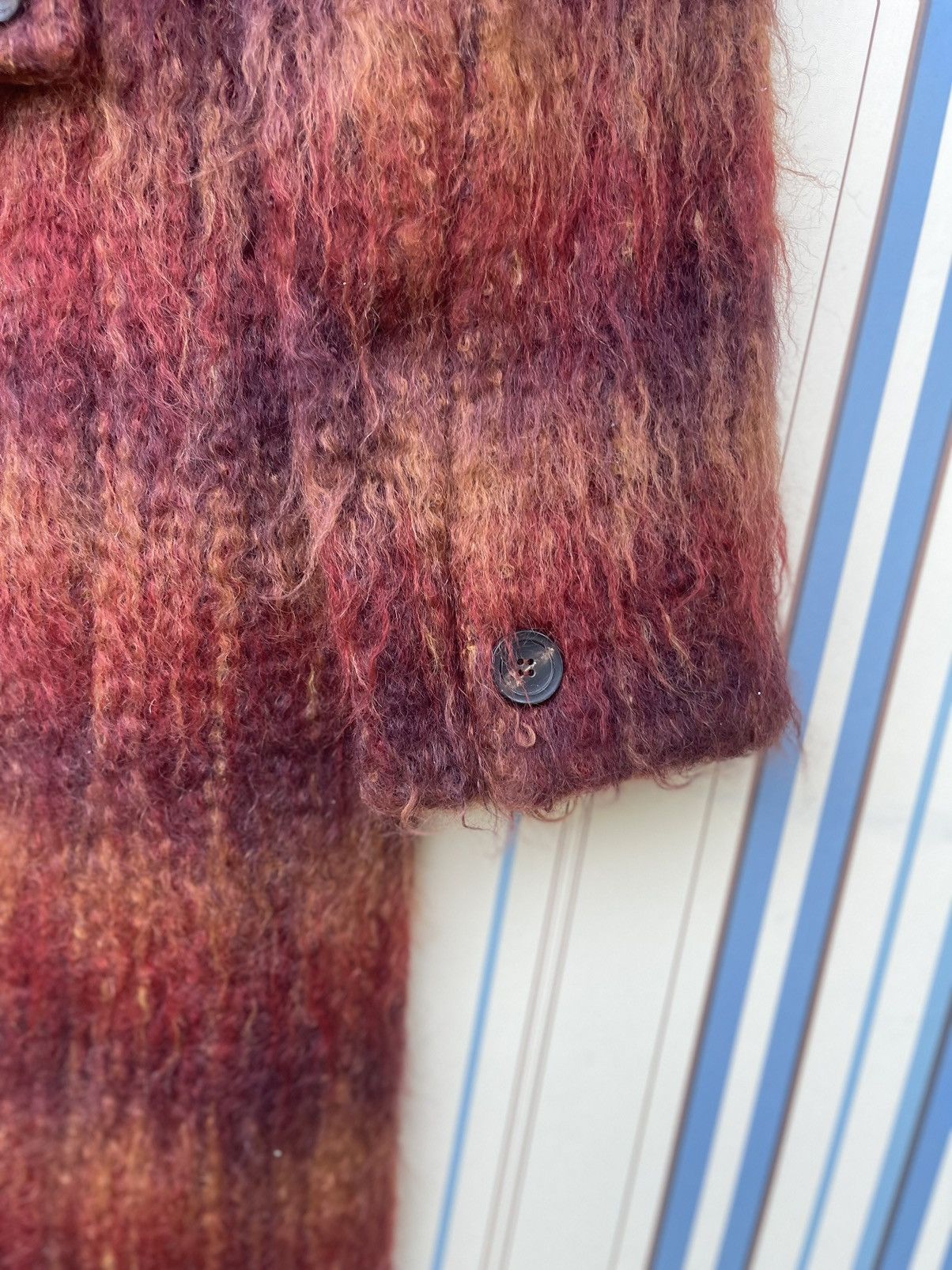 Marella Marella Made in Italy Mohair Wool Plaid Coat Size S / US 4 / IT 40 - 14 Thumbnail