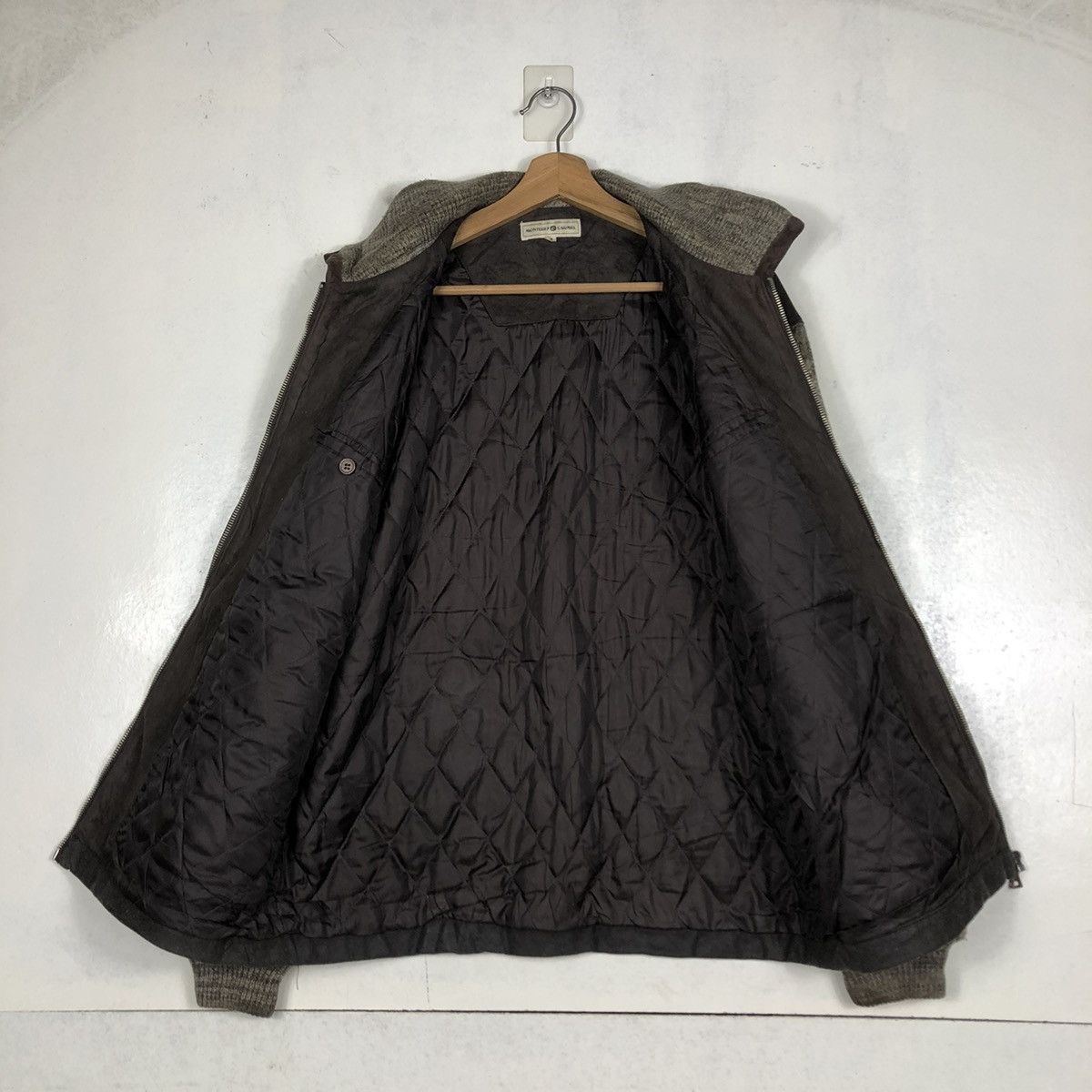 Japanese Brand 📌VTG BIKER FLY LEATHER JACKET MONTERRY CARMEL ISSEY MIYAKE Size US M / EU 48-50 / 2 - 14 Thumbnail