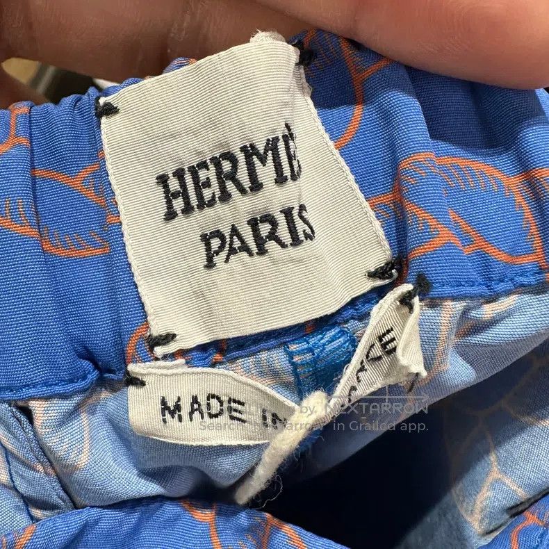 Hermes Hermes Full-print knotted drawstring shorts Size 25" / US 0 / IT 36 - 3 Thumbnail