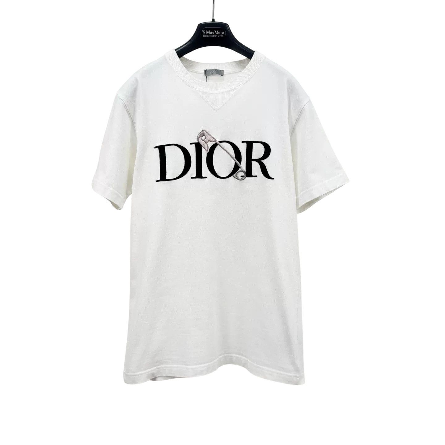 Dior Dior Embroidered Safety Pin Logo T-Shirt XS Size US XS / EU 42 / 0 - 1 Thumbnail