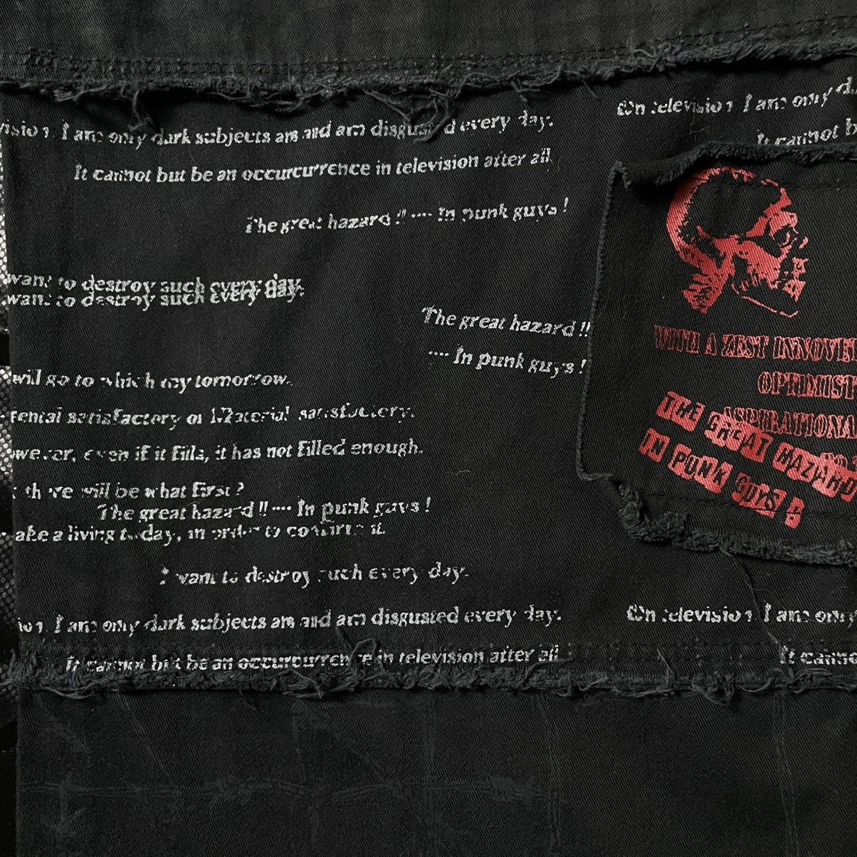 If Six Was Nine × Japanese Brand × Yasuyuki Ishii 🇯🇵☠️ MAD PUNK WORDING PATCHES SEDITIONARIES PUNK GOTHIC PANTS Size US 29 - 18 Thumbnail