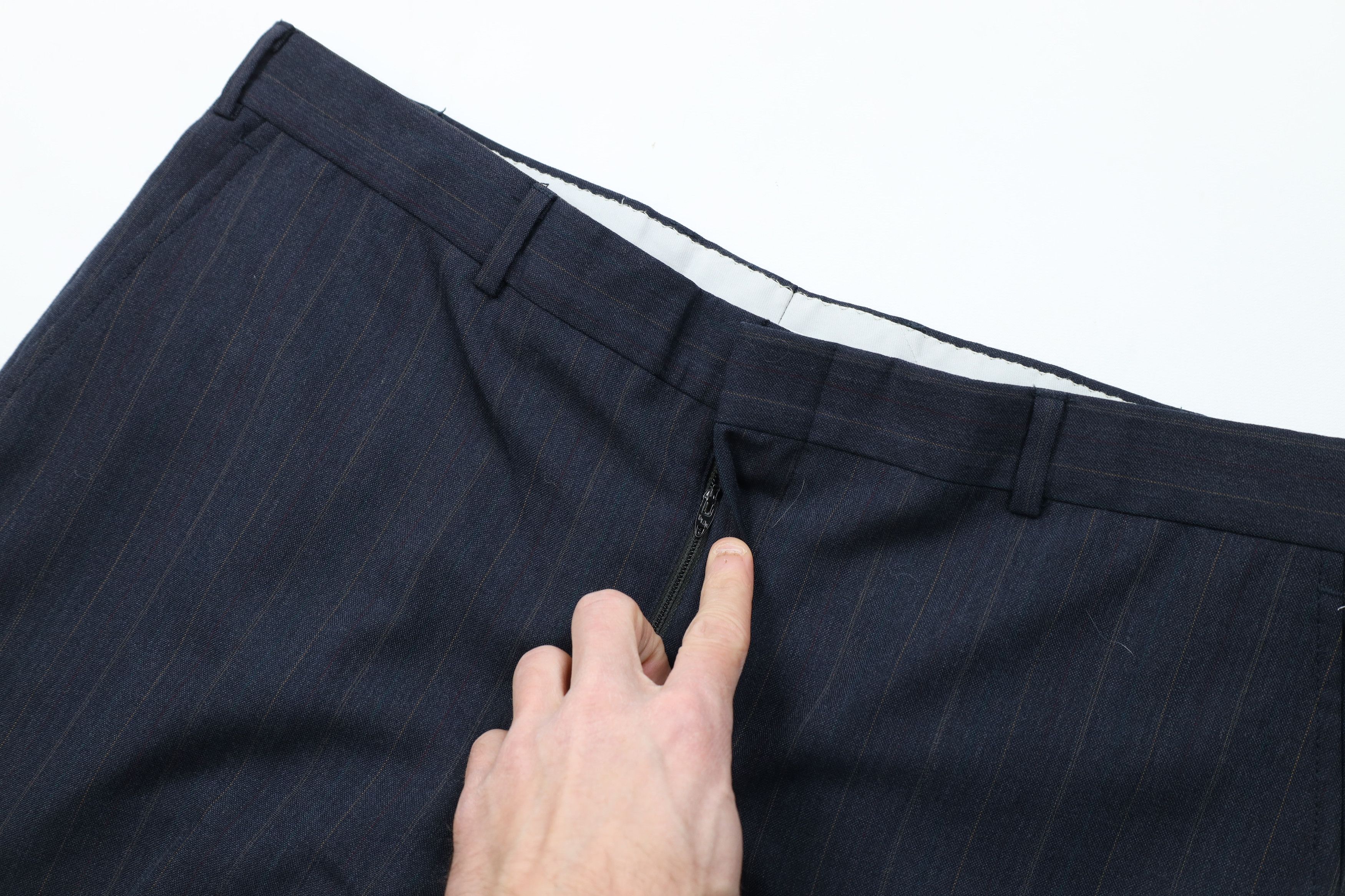 Vintage Vintage 70s Streetwear Pinstriped Wide Leg Chino Pants USA Size US 38 / EU 54 - 6 Thumbnail