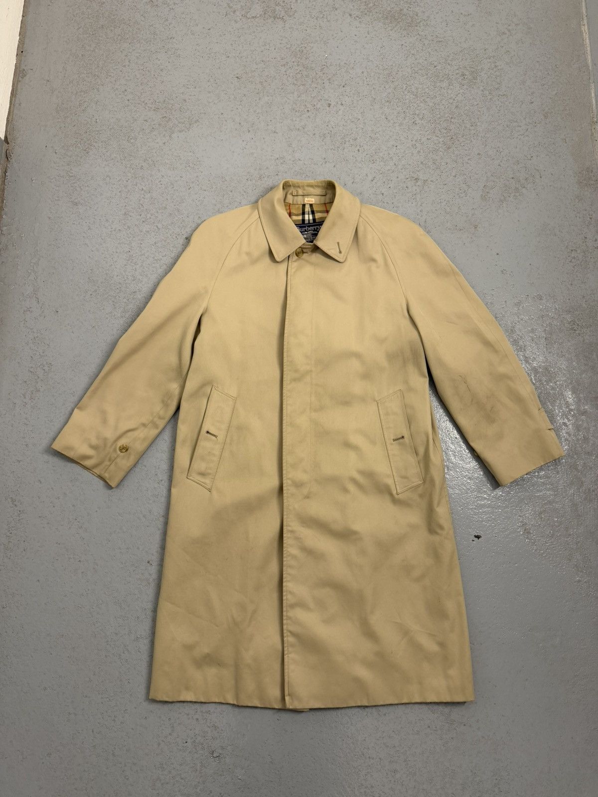 Burberry Vintage Burberrys Nova Check Trench Coat Size US M / EU 48-50 / 2 - 2 Thumbnail
