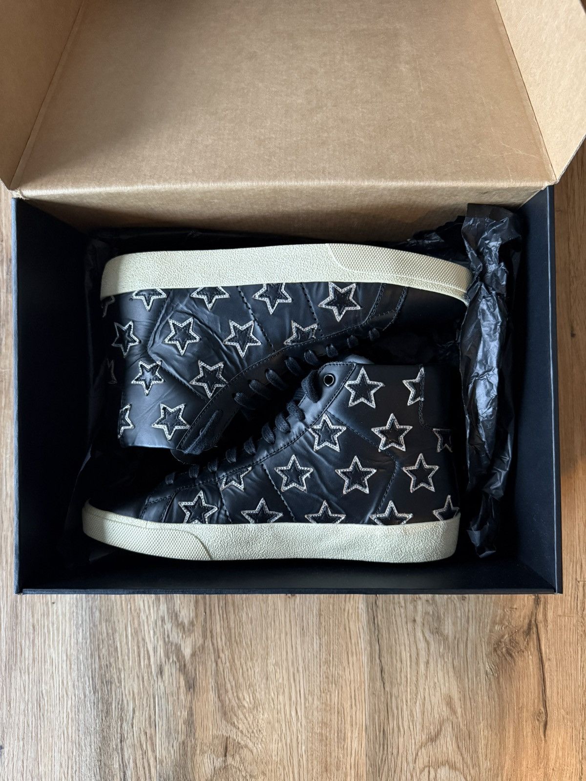Saint Laurent Paris Saint Laurent Paris SL/06H Star Appliqué – Black/Silver Hedi Size US 8 / EU 41 - 13 Thumbnail