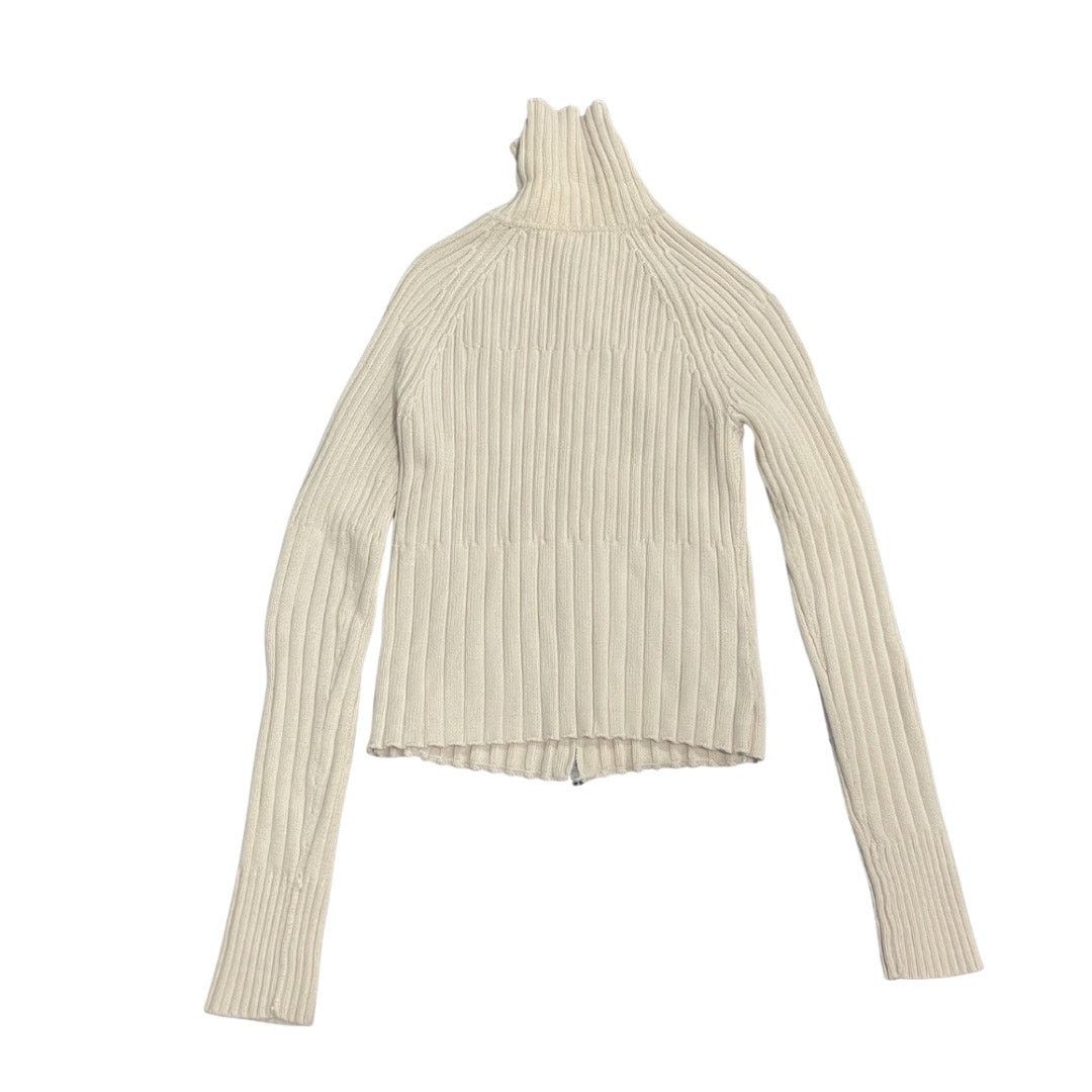 Gap Chunky Ribbed Knit Wide Collar Zipper Cardigan Sweater Y2K Size M / US 6-8 / IT 42-44 - 3 Thumbnail