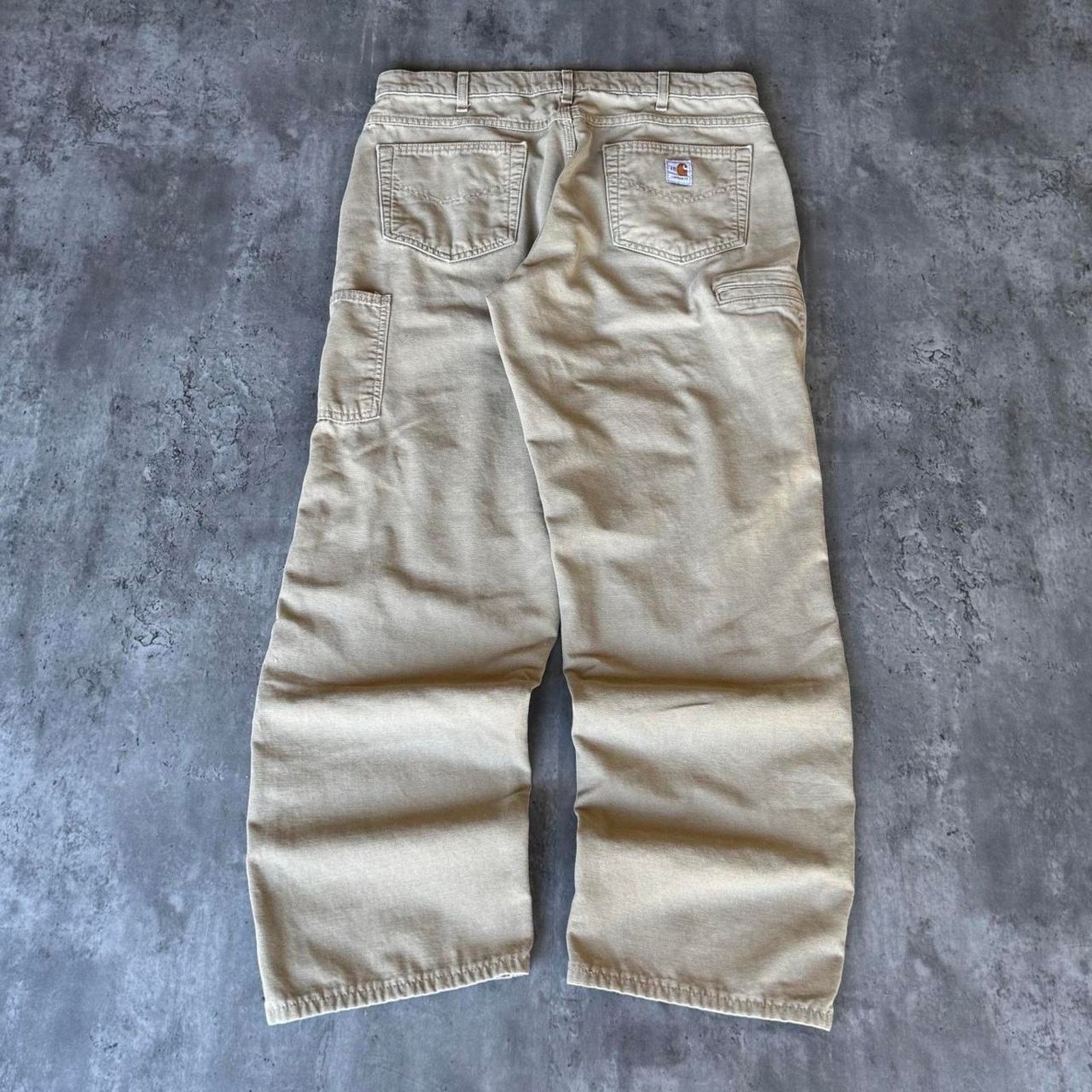 Carhartt × Carhartt Wip × Vintage Crazy Vintage Y2K Carhartt Baggy Carpenter Skater Pants Size US 36 / EU 52 - 1 Thumbnail
