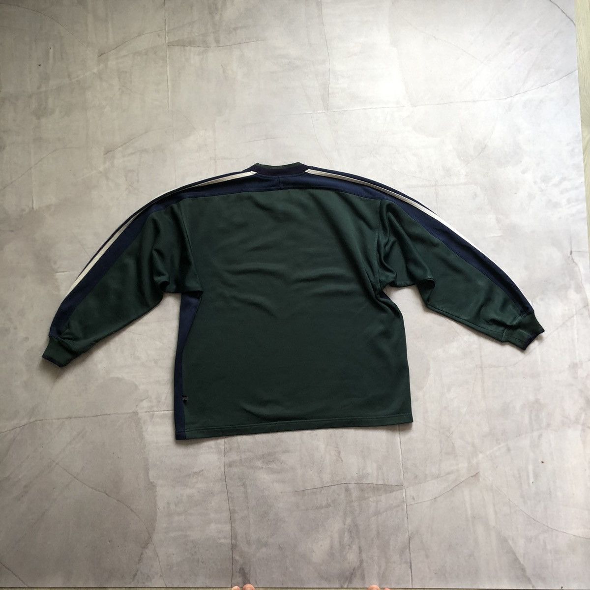 Adidas × Vintage Vintage Adidas Three Stripes Sweatshirt USA Big Logo 90s y2k Size US L / EU 52-54 / 3 - 2 Thumbnail
