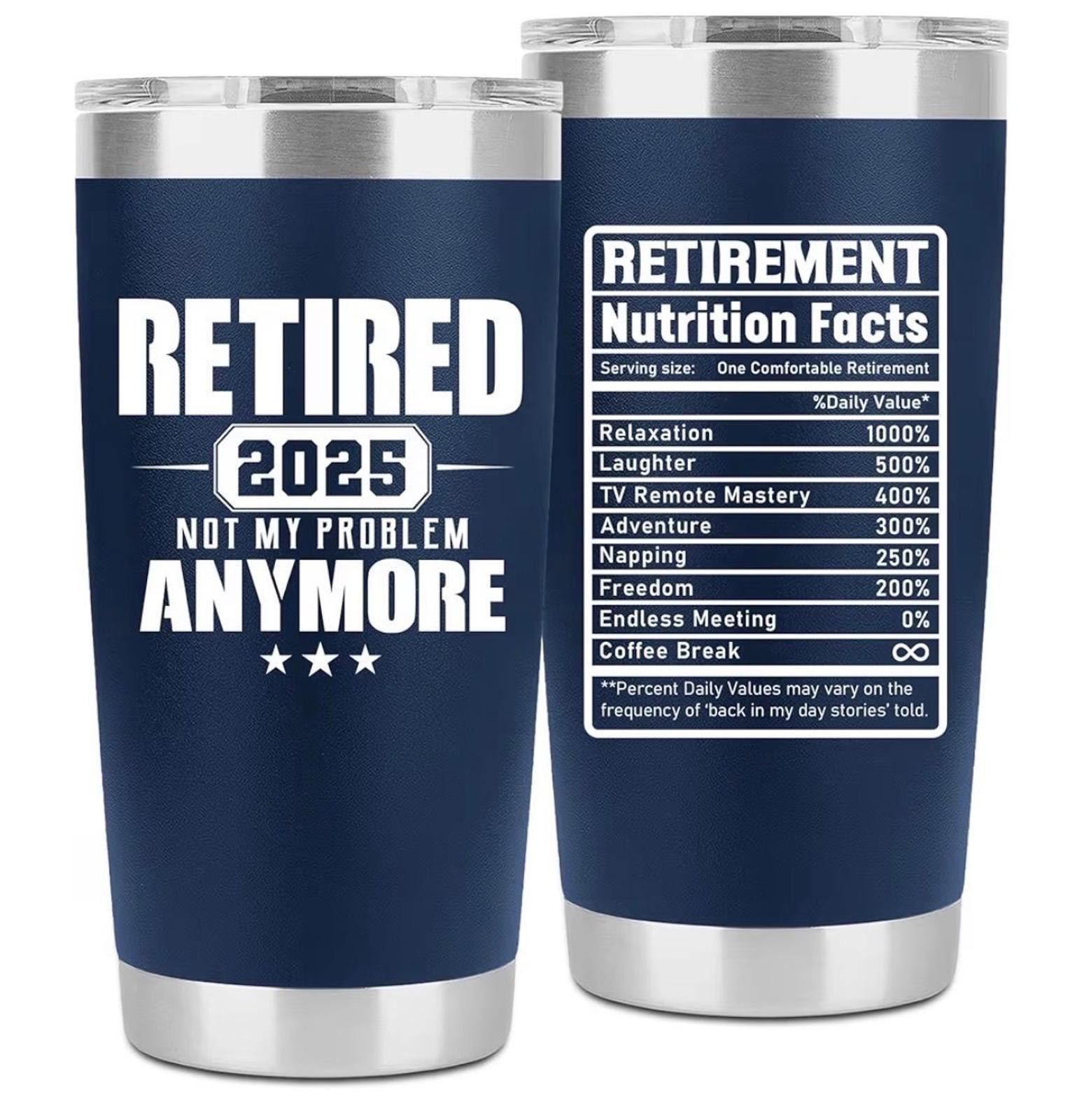 Other Retirement Gifts for Men 2025 - Retired Tumbler Navy Size ONE SIZE - 1 Preview