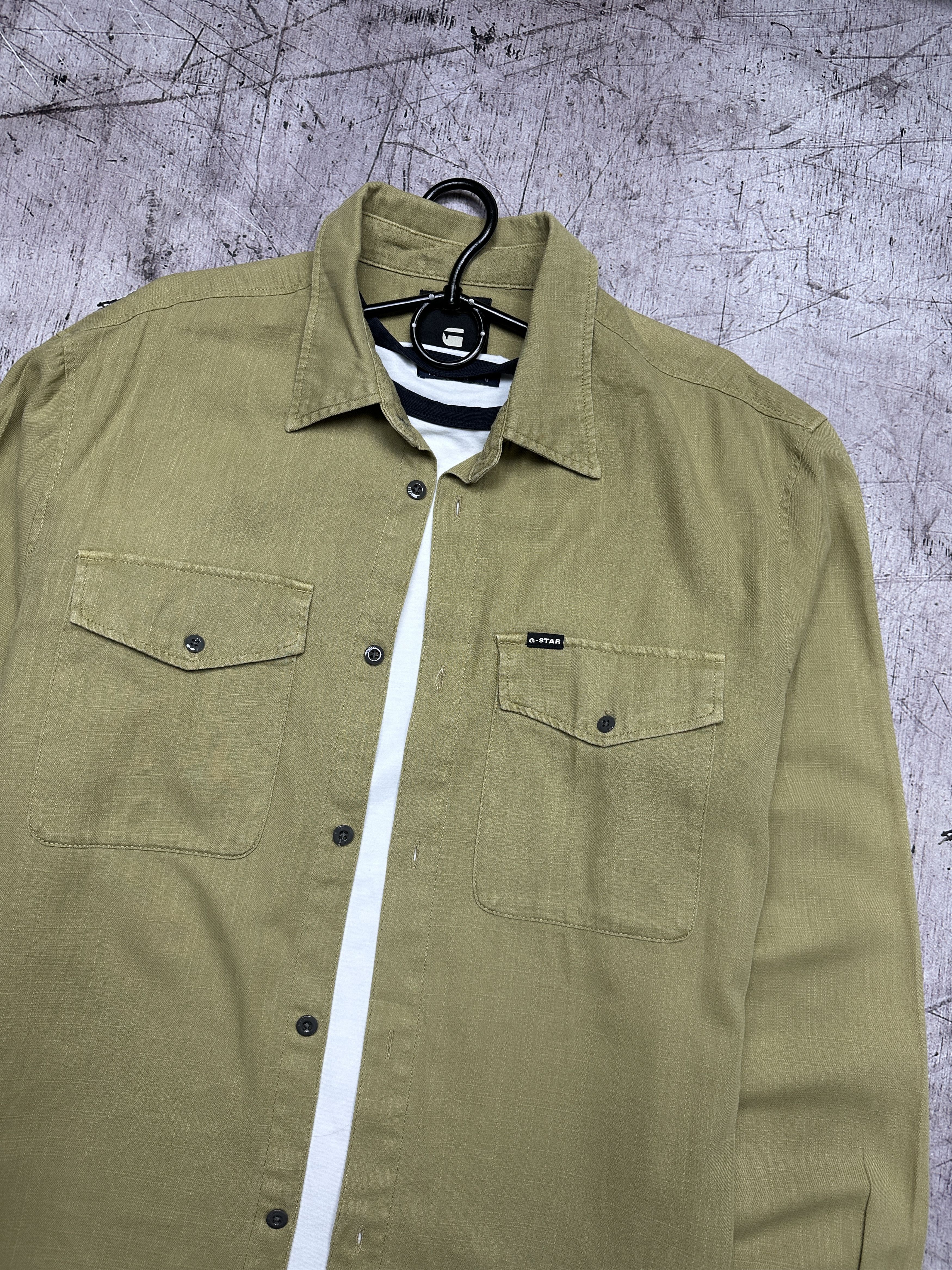 G-Star G Star Raw Mens Marine Denim Long Sleeve Slim Shirt Size US XL / EU 56 / 4 - 2 Thumbnail