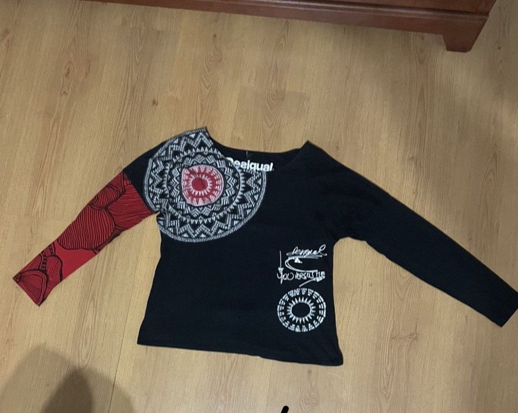 Desigual Desigual Women’s Graphic Longsleeve M Size M / US 6-8 / IT 42-44 - 1 Thumbnail