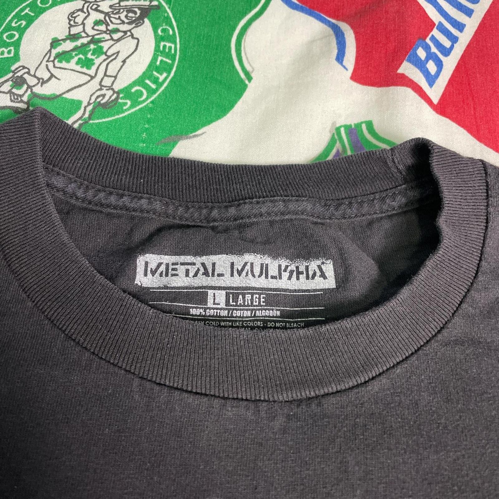 Affliction × Metal Mulisha Y2K Affliction Metal Mulisha Grunge Skull Wings Style Tee Size US L / EU 52-54 / 3 - 4 Thumbnail