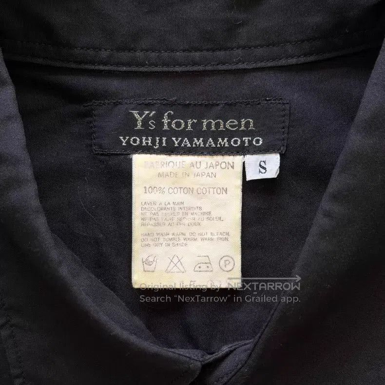 Yohji Yamamoto Yohji Yamamoto 90s button-down black shirt Size US S / EU 44-46 / 1 - 6 Thumbnail