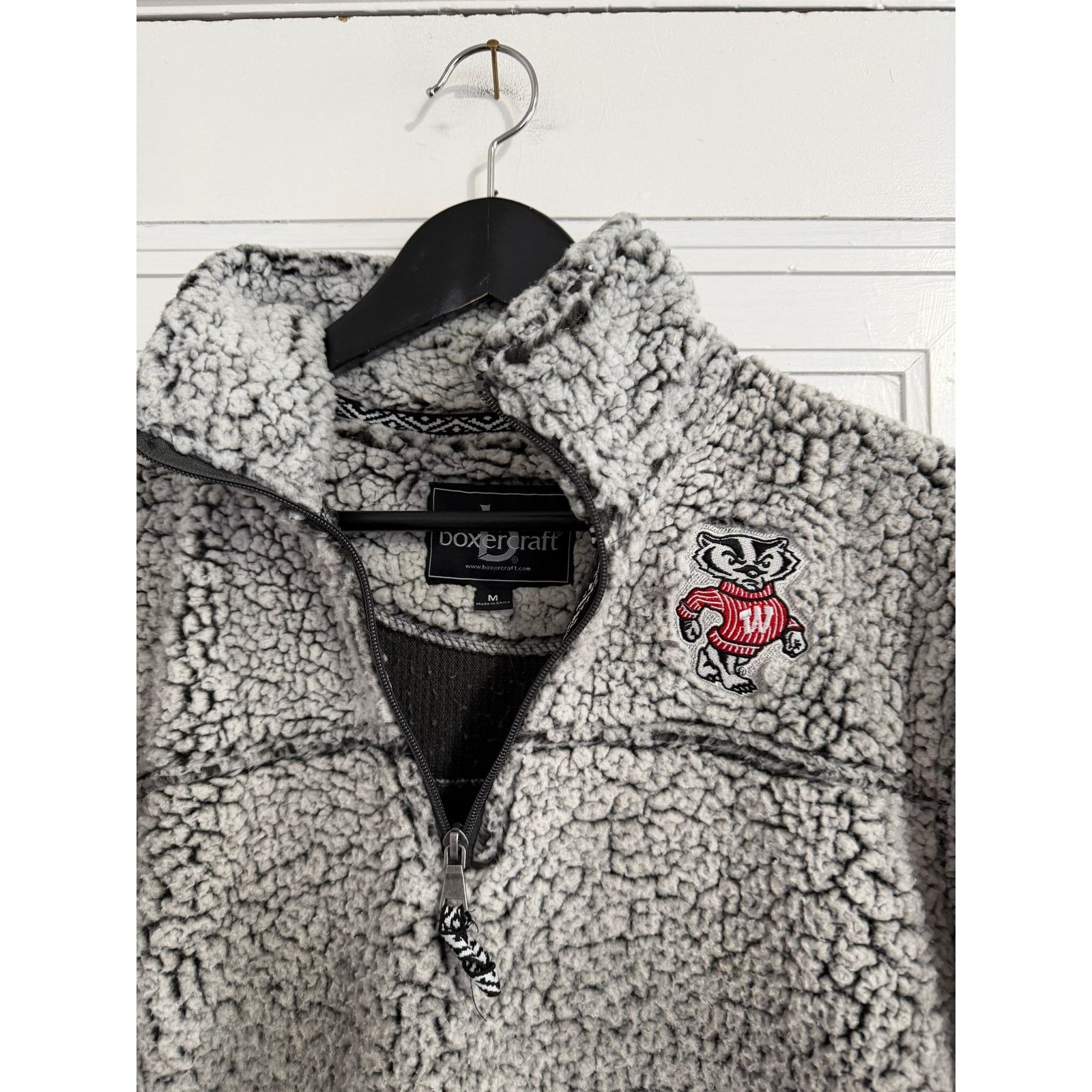 NCAA Wisconsin Badgers Fleece 1/4-Zip Sweatshirt Size Medium Size M / US 6-8 / IT 42-44 - 2 Thumbnail