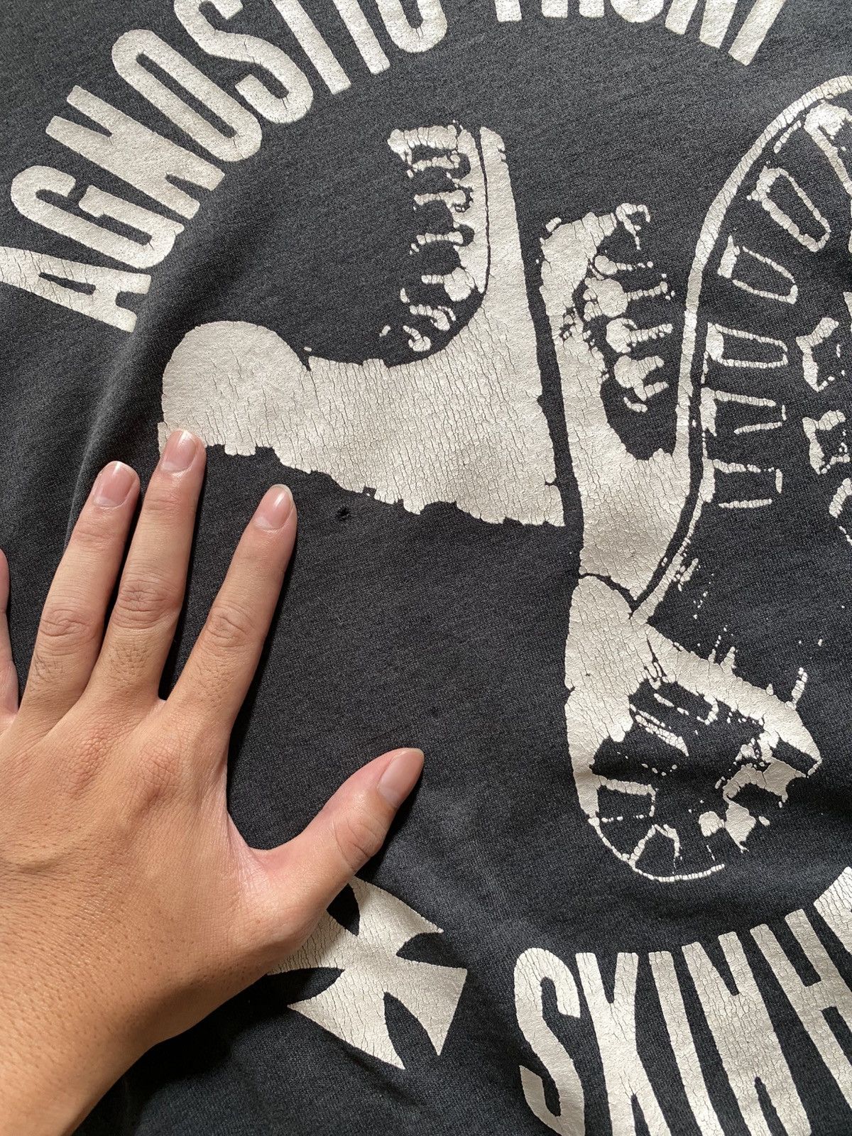Band Tees 00s Agnostic Front Skinhead Sweatshirt Sunfaded Thrashed Size US M / EU 48-50 / 2 - 9 Thumbnail