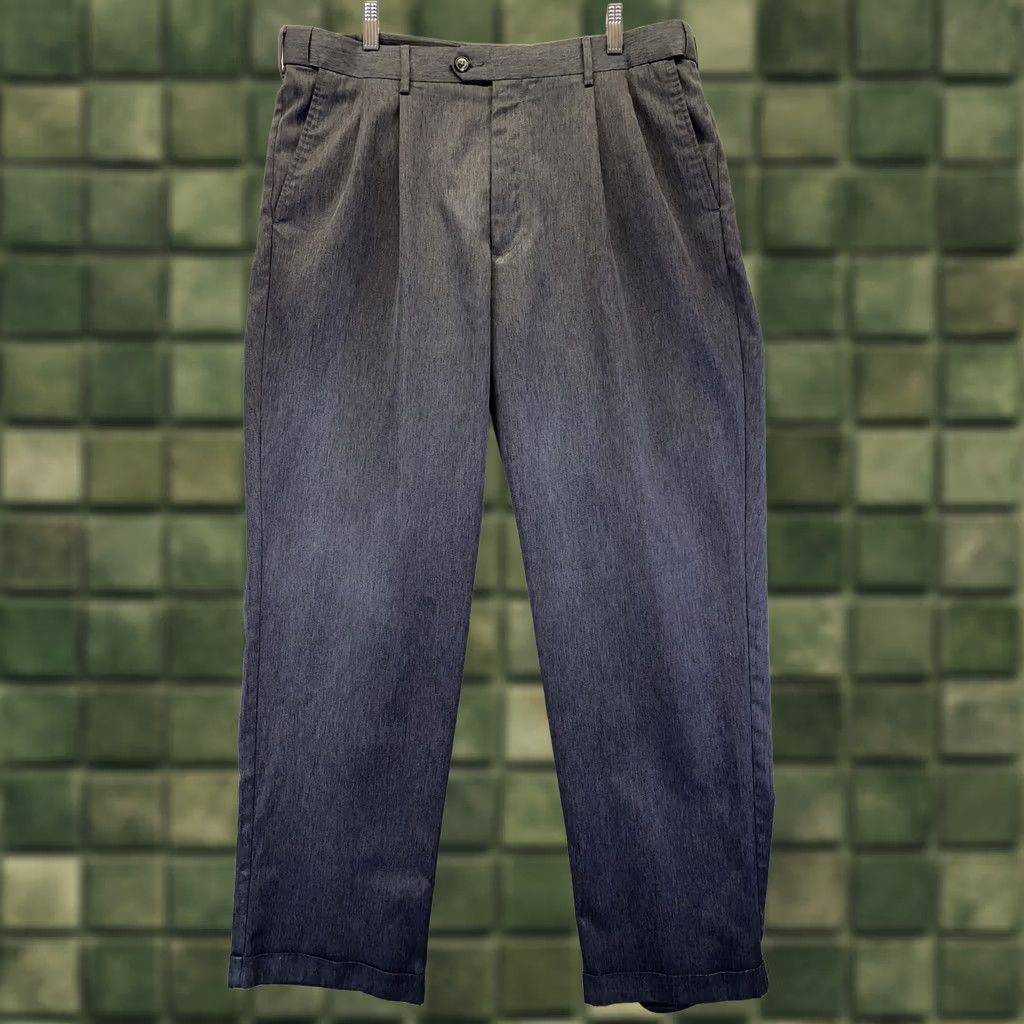 Perry Ellis Perry Ellis Portfolio Mens Gray Cuffed Trouser Slack Pants Size 36x32 Workout Shopwear? Size US 36 / EU 52 - 1 Thumbnail
