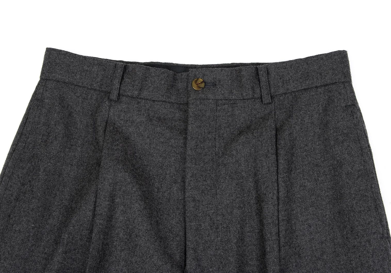 Jean Paul Gaultier Wool Tuck Pants in Gray, Size M Size US 34 / EU 50 - 2 Thumbnail