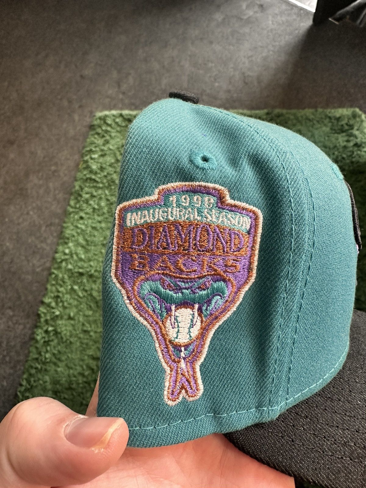 New Era Arizona Diamondbacks Inaugural Patch Pink UV D Hat 7 1/4 Size ONE SIZE - 3 Thumbnail