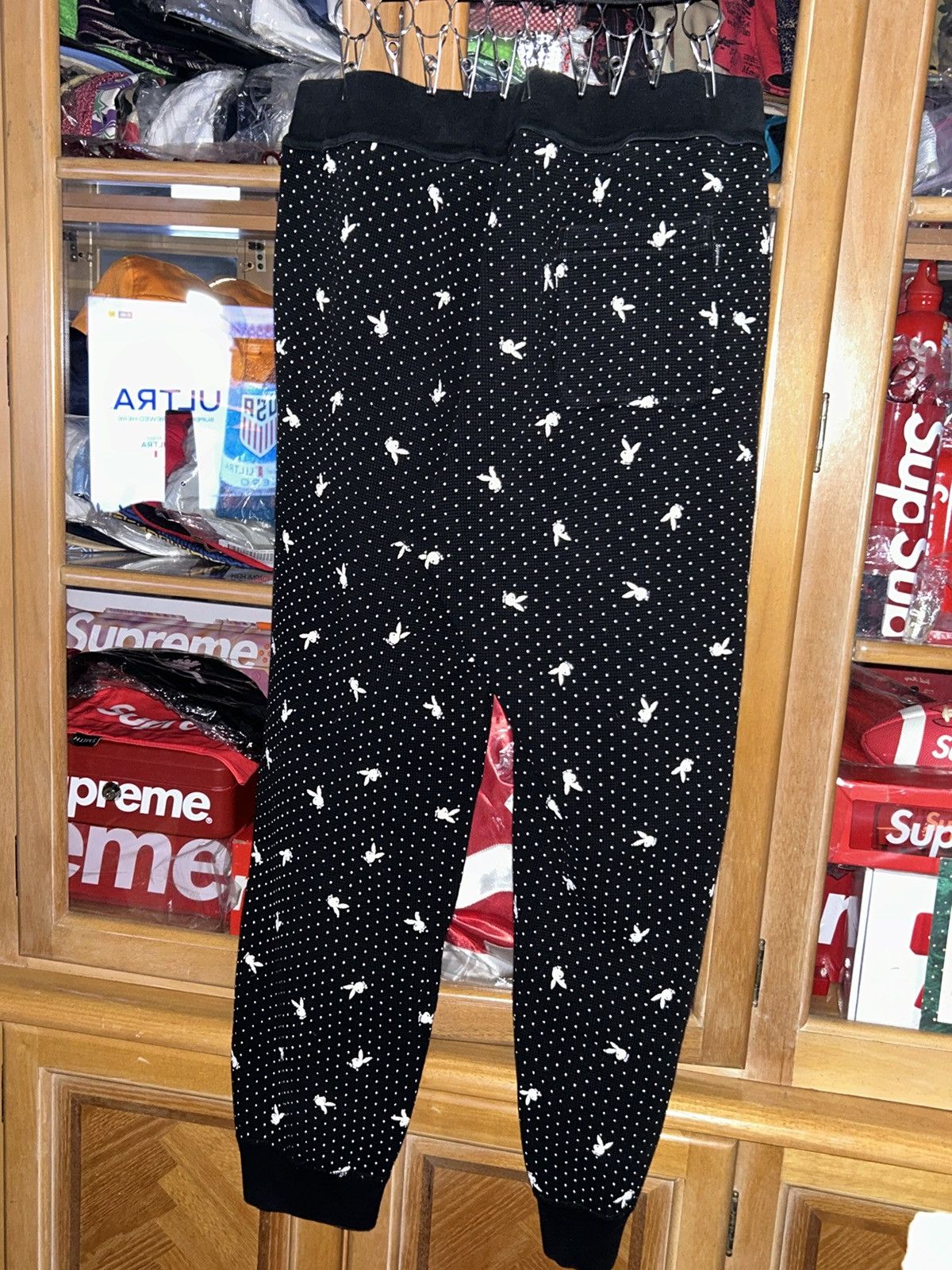 Playboy × Supreme Supreme x Playboy Waffle Thermal Pants FW17 size XL NEW Size US 36 / EU 52 - 3 Thumbnail