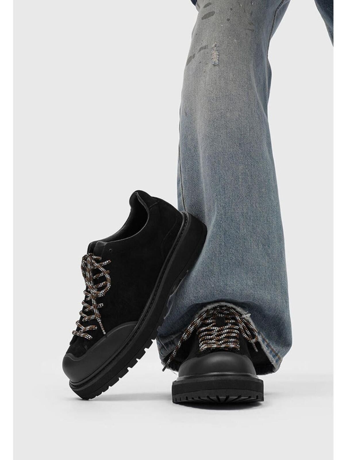 Other Chunky Platform Derby Lace-Up Shoe | Standard & Hidden Lift Size US 7 / EU 40 - 4 Thumbnail