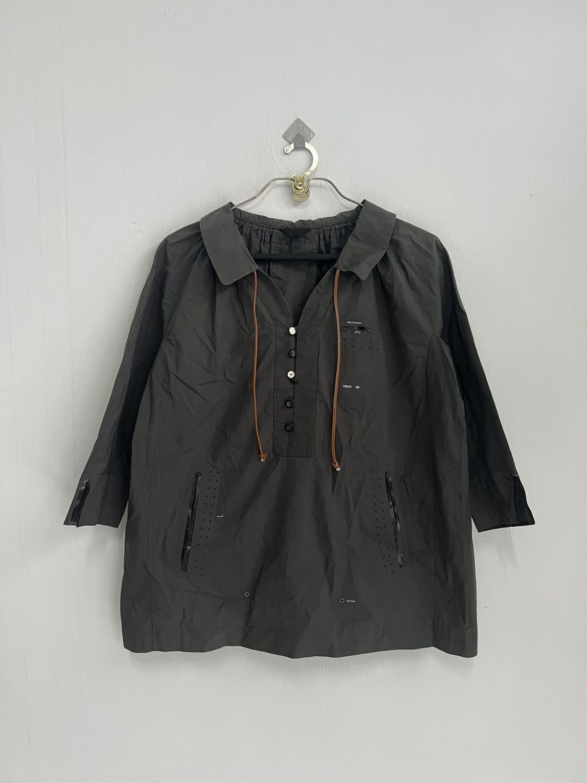 SS10 UCR Less but Better Prototype Runway Leather Smock Jkt