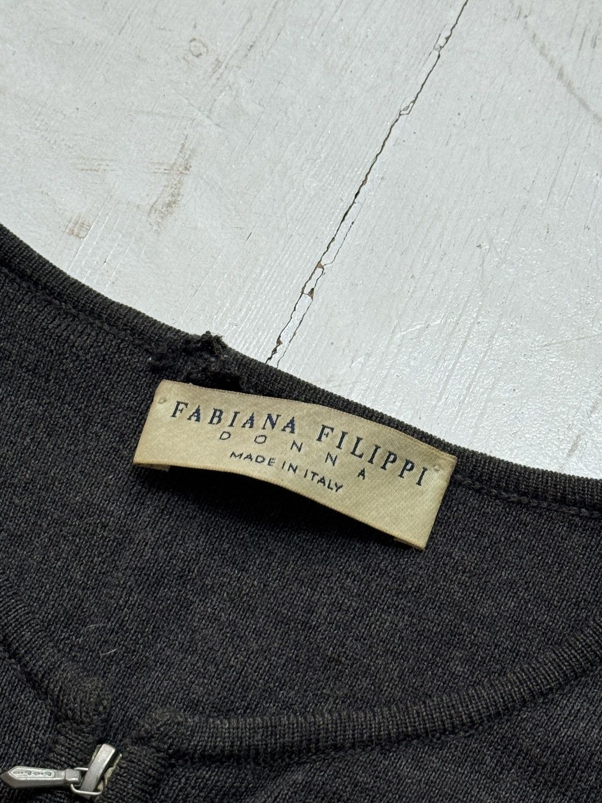 Fabiana Filippi VINTAGE FABIANA FILIPPI DONNA ITALY RIRI ZIP UP SWEATER Size S / US 4 / IT 40 - 4 Thumbnail