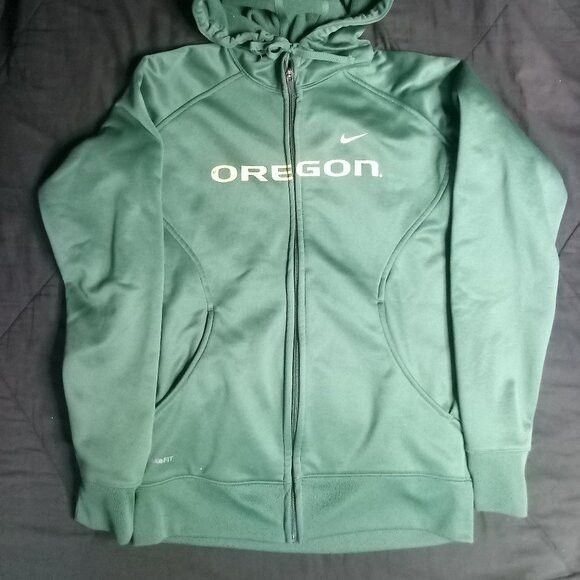 Nike Vintage Nike Therma Oregon Ducks Zipper Hoodie Sweatshirt Size M / US 6-8 / IT 42-44 - 3 Thumbnail