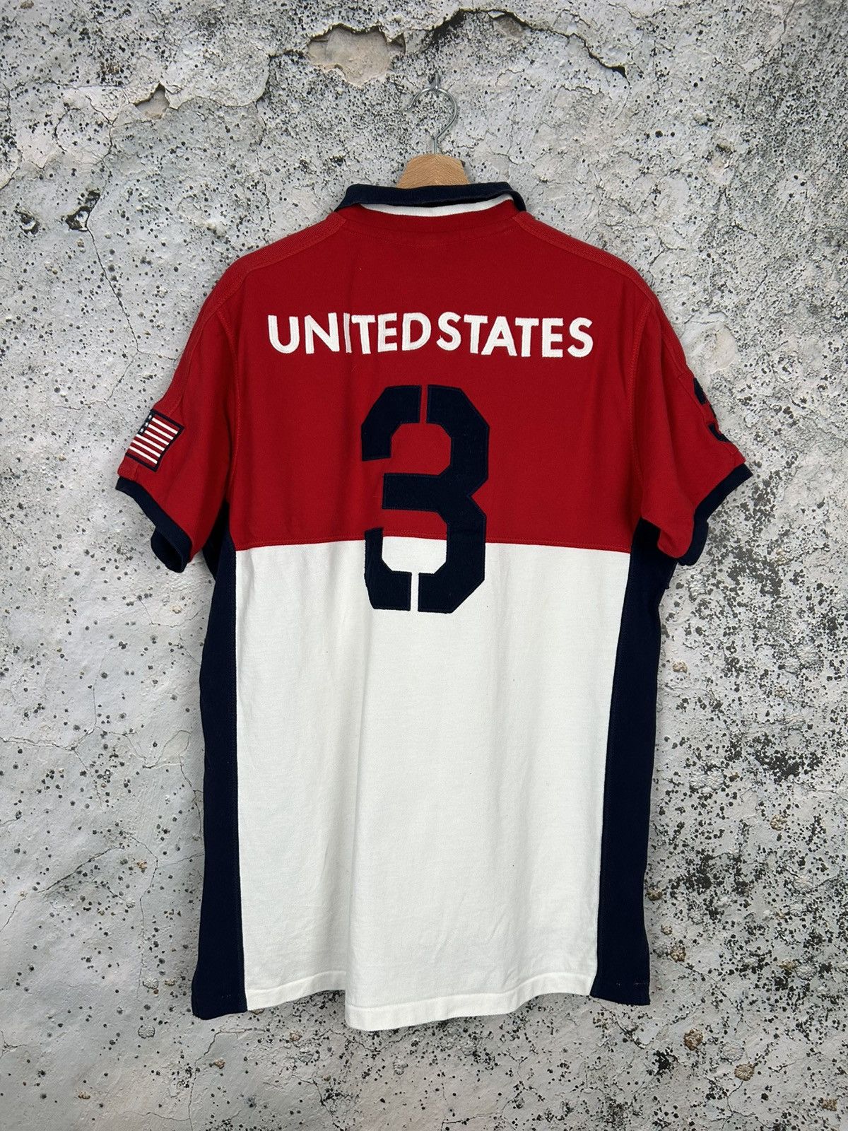 Polo Ralph Lauren Vintage Polo Ralph Lauren USA Rugby Chief Keef Rap Drill Size US XL / EU 56 / 4 - 2 Thumbnail