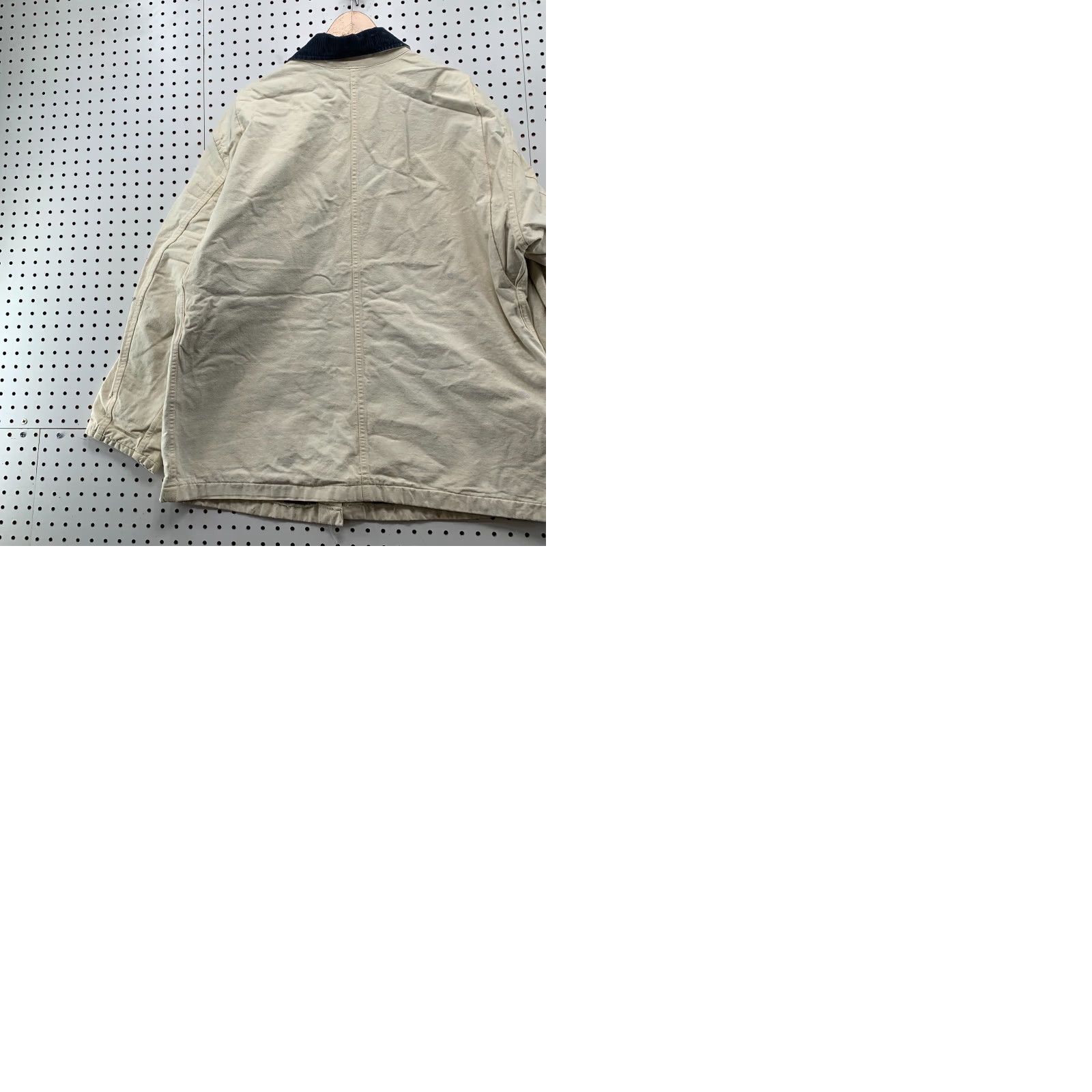 Dickies VINTAGE Dickies Chore Coat Mens XL White Plaid Flannel Lined DIstressed Coat Size US XL / EU 56 / 4 - 12 Thumbnail