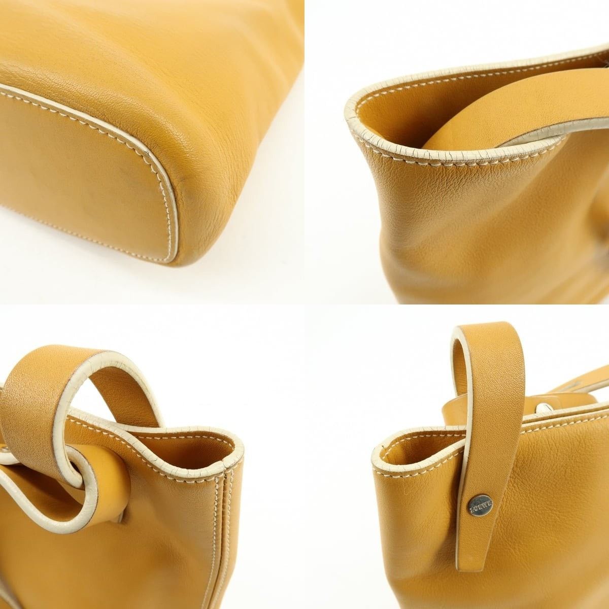 Loewe Loewe Calfskin Shoulder Bag Yellow Size ONE SIZE - 6 Thumbnail