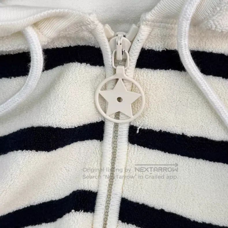 Dior Dior Dark blue and white striped zipper knitted hooded jac Size XS / US 0-2 / IT 36-38 - 7 Thumbnail