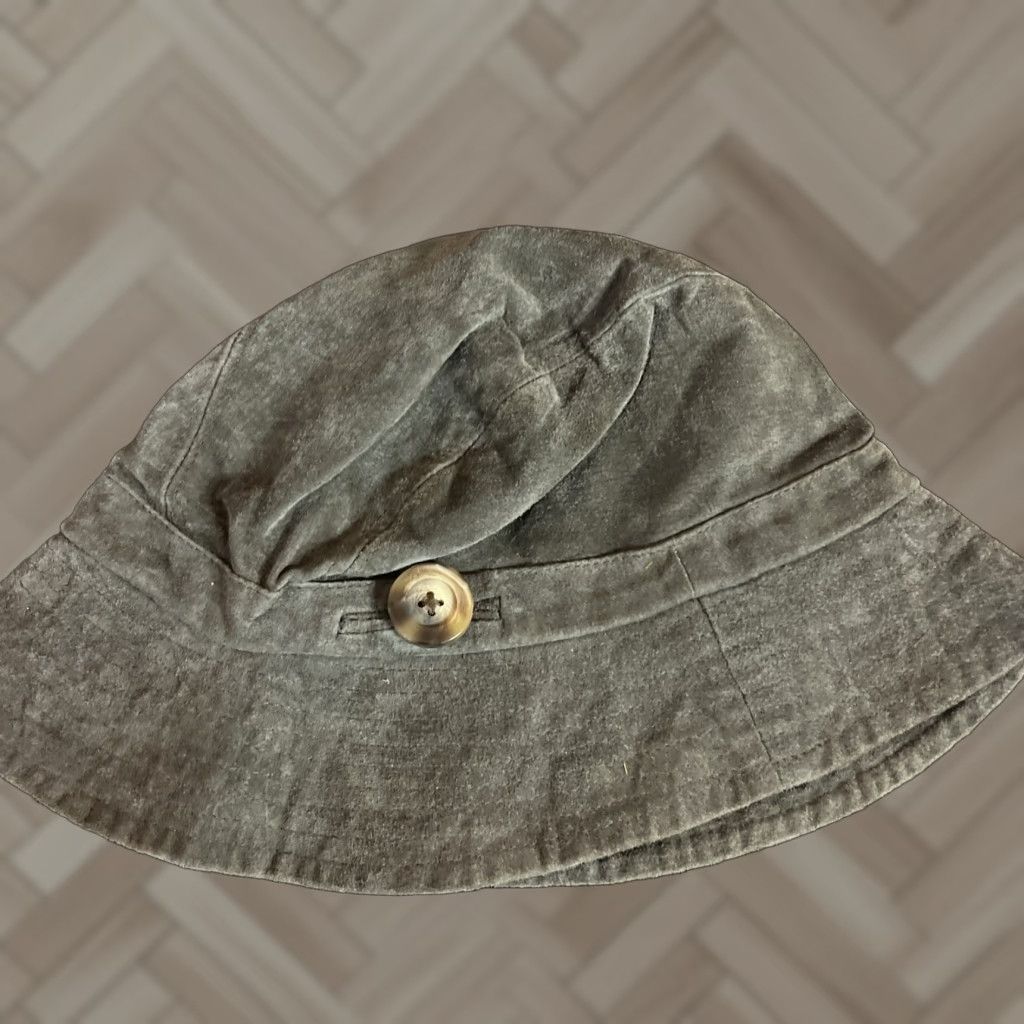 Vintage VINTAGE Trixie Leather Brown Bucket Hat Women One Size Brown Leather Bucket Hat Bow Trixie Womens Vintage Size ONE SIZE - 1 Thumbnail