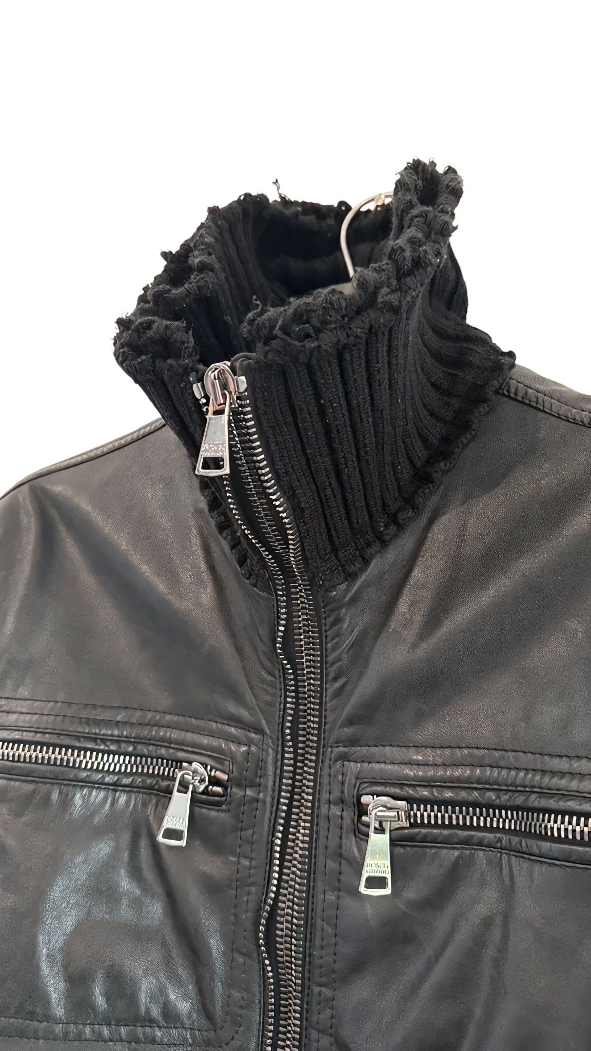 Dolce & Gabbana F/W 2005 GOATSKIN LEATHER DISTRESSED JACKET Size US M / EU 48-50 / 2 - 3 Thumbnail