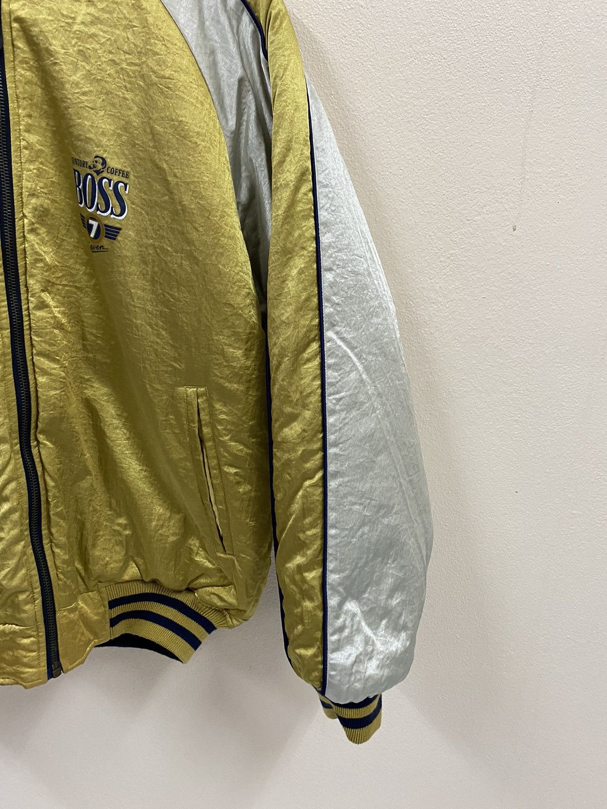 Vintage Vtg Suntory Coffe Boss 7 Bomber Jacket ( Revisible ) Size US L / EU 52-54 / 3 - 4 Thumbnail