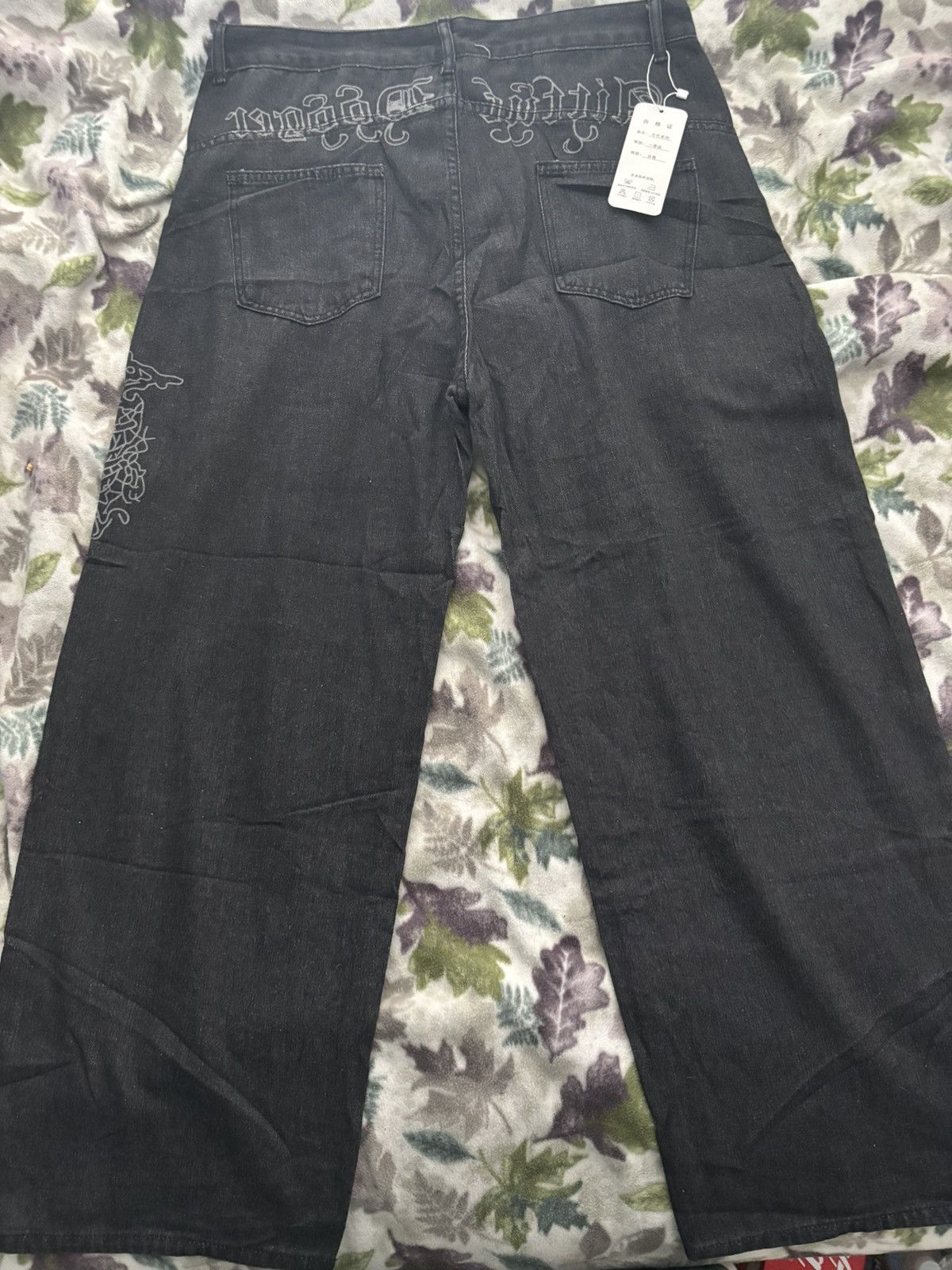 Other Men’s XL Embroidered Denim Pants – Punk / Skate Streetwear Size US 40 / EU 56 - 3 Thumbnail