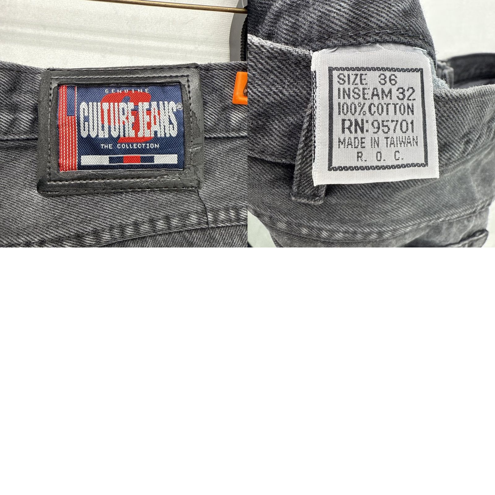 Vintage VINTAGE Culture Jeans Carpenter Jeans Men 36x32 Baggy Wide-Leg Gray 90s Grunge Hip Hop Punk Skater Mens Jeans Size US 36 / EU 52 - 9 Thumbnail