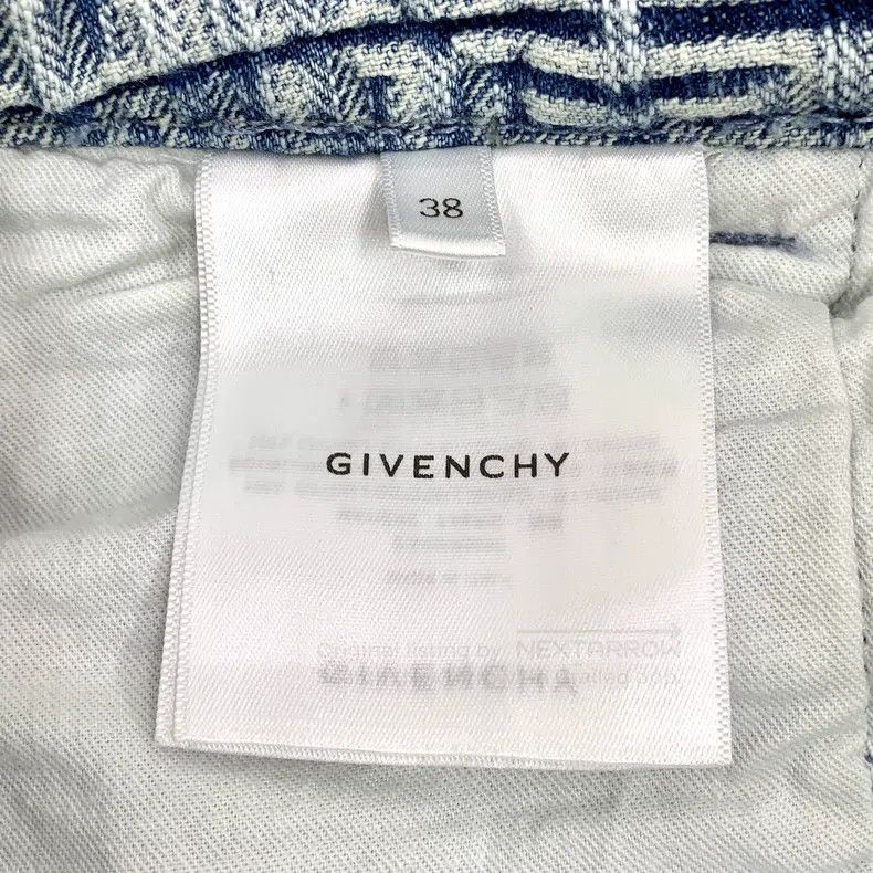 Givenchy Givenchy Light Blue Logo Monogram Cotton Casual Denim Skir Size 37" - 7 Thumbnail
