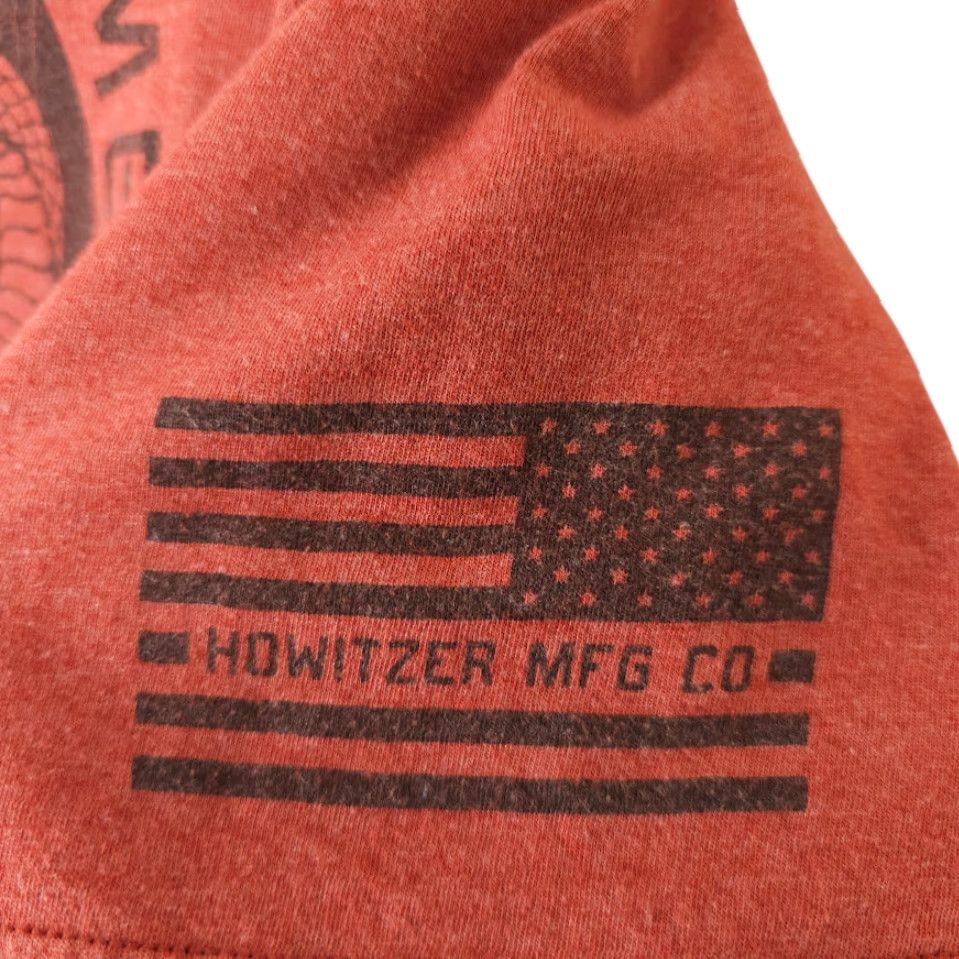Vintage Howitzer T Shirt Mens XL Orange Dont Tread On Me Skull Snake Freedom MFG Co Size US XL / EU 56 / 4 - 6 Thumbnail
