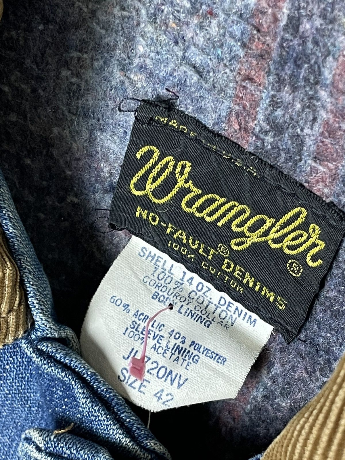 Japanese Brand × Vintage × Wrangler Vintage Wrangler 90s Denim Bomber Jacket Size US XS / EU 42 / 0 - 8 Thumbnail